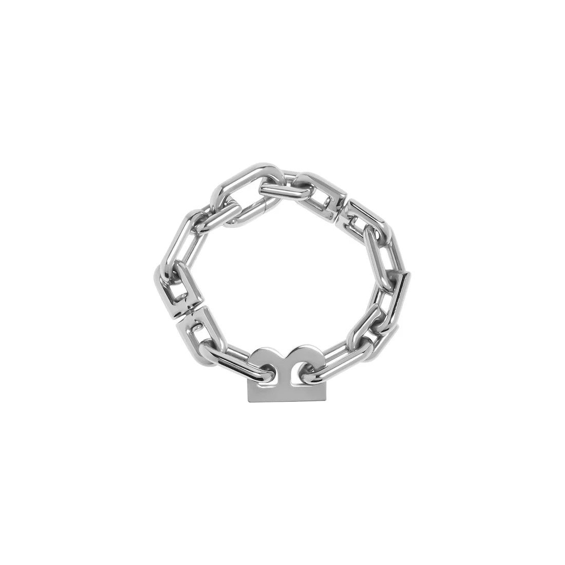 Balenciaga o1tr1nto0426 Size: OS / B Chain Thin Bracelet in Silver Size ONE SIZE - 2 Thumbnail