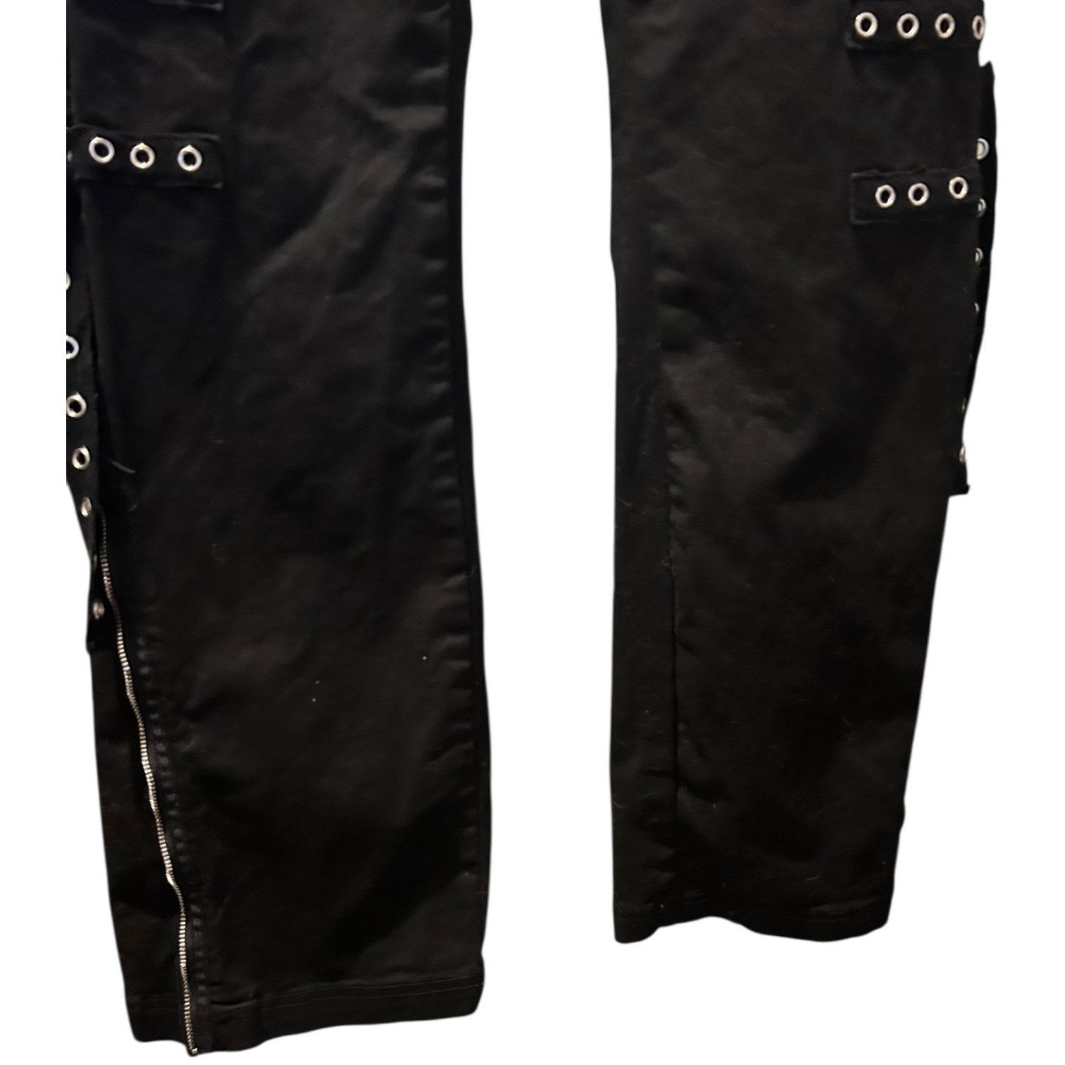 Hot Topic Hot Topic black zipper flare pants size 9 goth punk Size 30" / US 8 / IT 44 - 4 Thumbnail