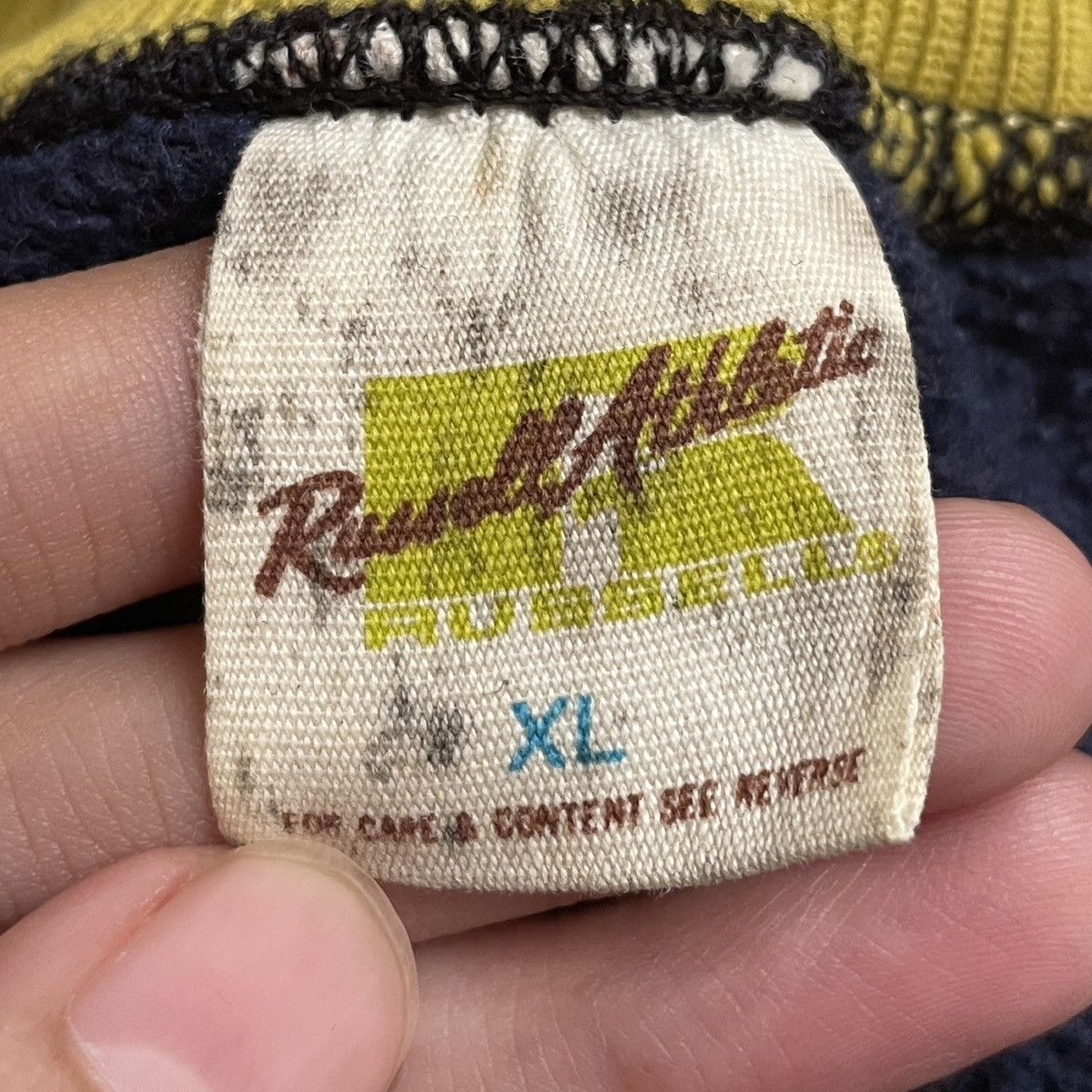 Russell Athletic × Vintage True Vintage Georgia Tech University Sweatshirt 1970s Size US XL / EU 56 / 4 - 9 Thumbnail