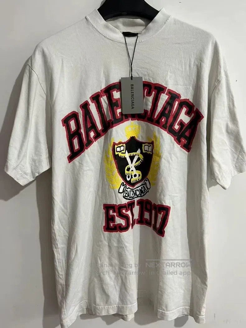 Balenciaga Balenciaga Scissors Distressed Short Sleeve Tee. Size US XS / EU 42 / 0 - 1 Thumbnail