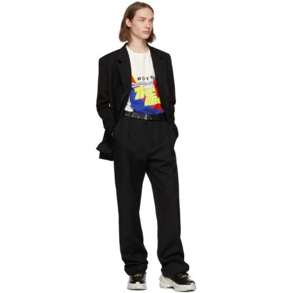 BOTTER Botter Wool Tricot Sleeve Blazer 50 40 M Mens Black Avant Size 40R - 3 Thumbnail