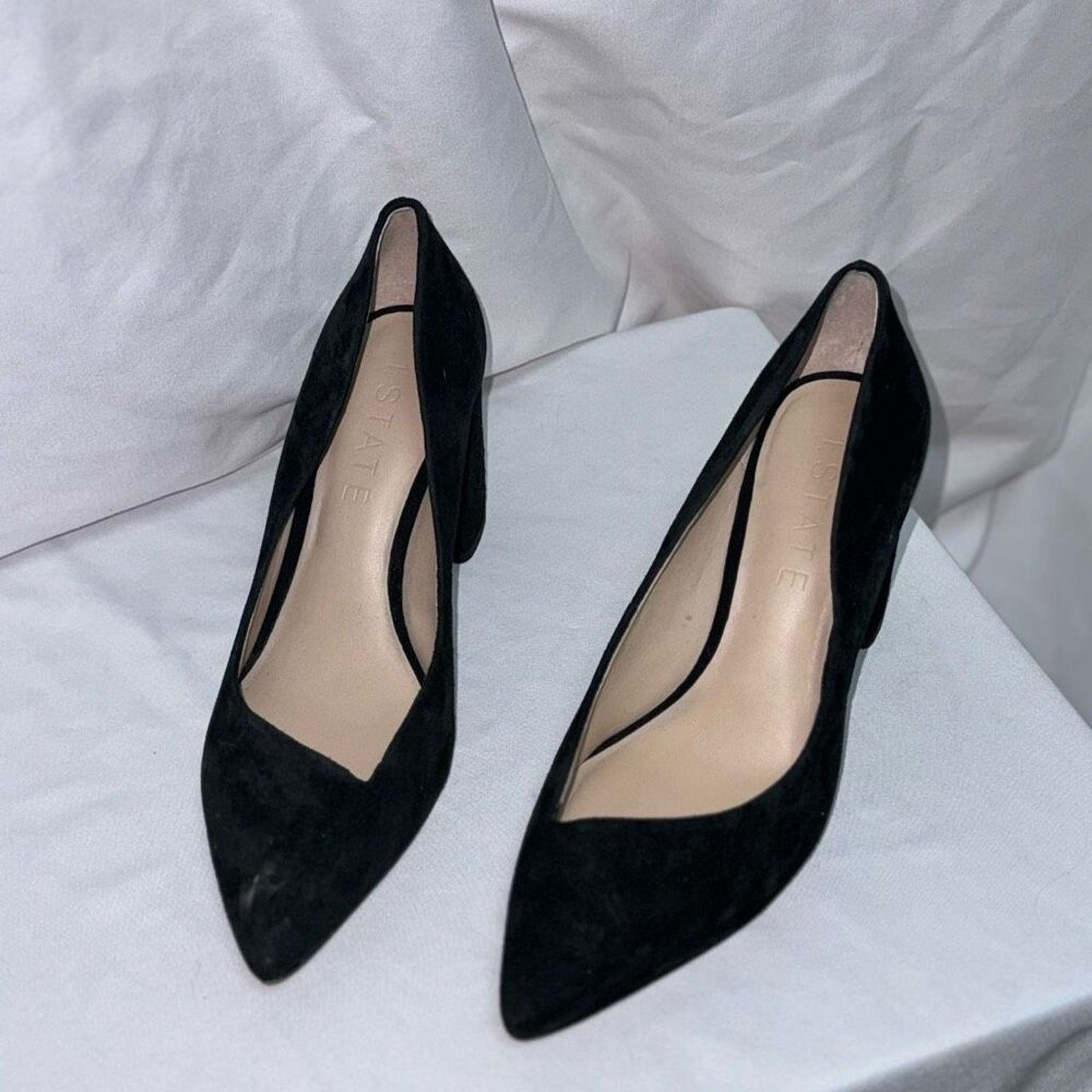 Other 1.State Black Asymmetric Pointed Toe Block Heel | Sz 8 Size US 8.5 / IT 38.5 - 2 Thumbnail