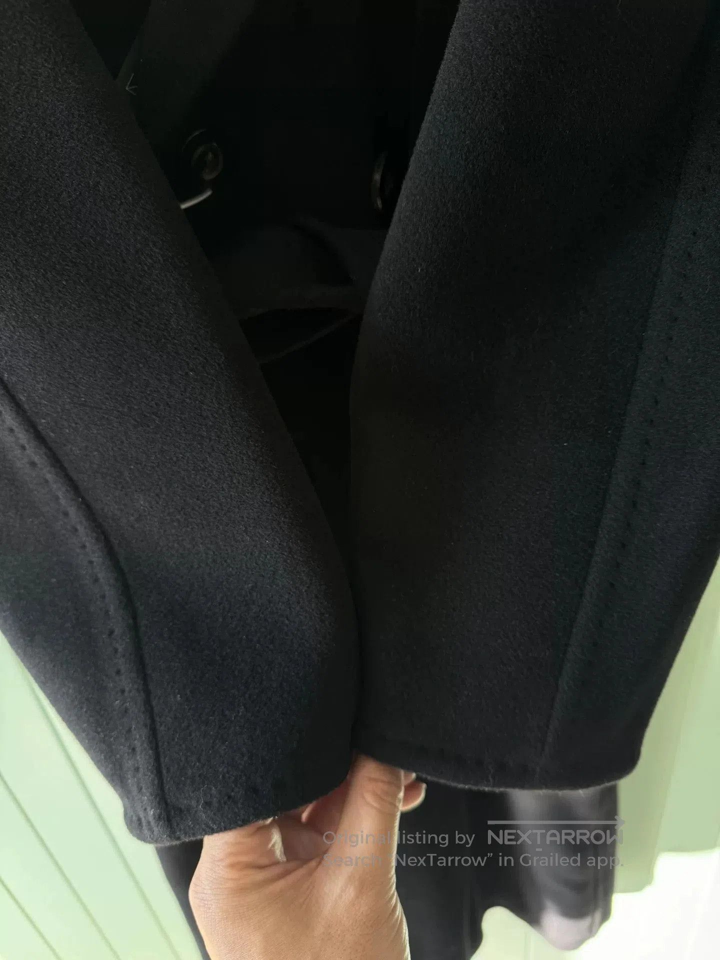 Max Mara MaxMara 101801 Black Wool Coat. Size S / US 4 / IT 40 - 9 Thumbnail