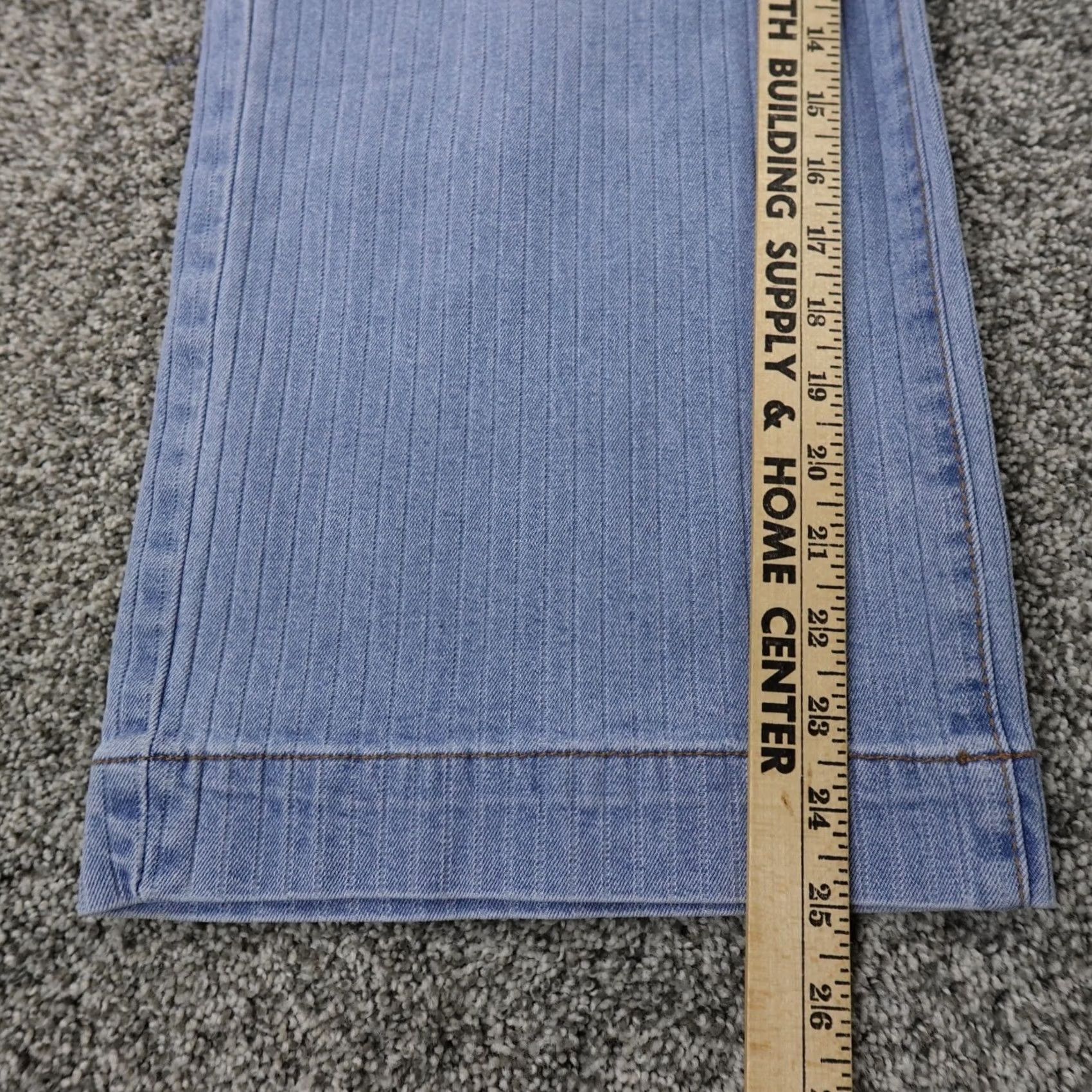 Vintage Curve Appeal Jeans Womens 2 Dark Blue Denim High Rise Wide-Leg Stretch Jeans Size 26" / US 2 / IT 38 - 4 Thumbnail