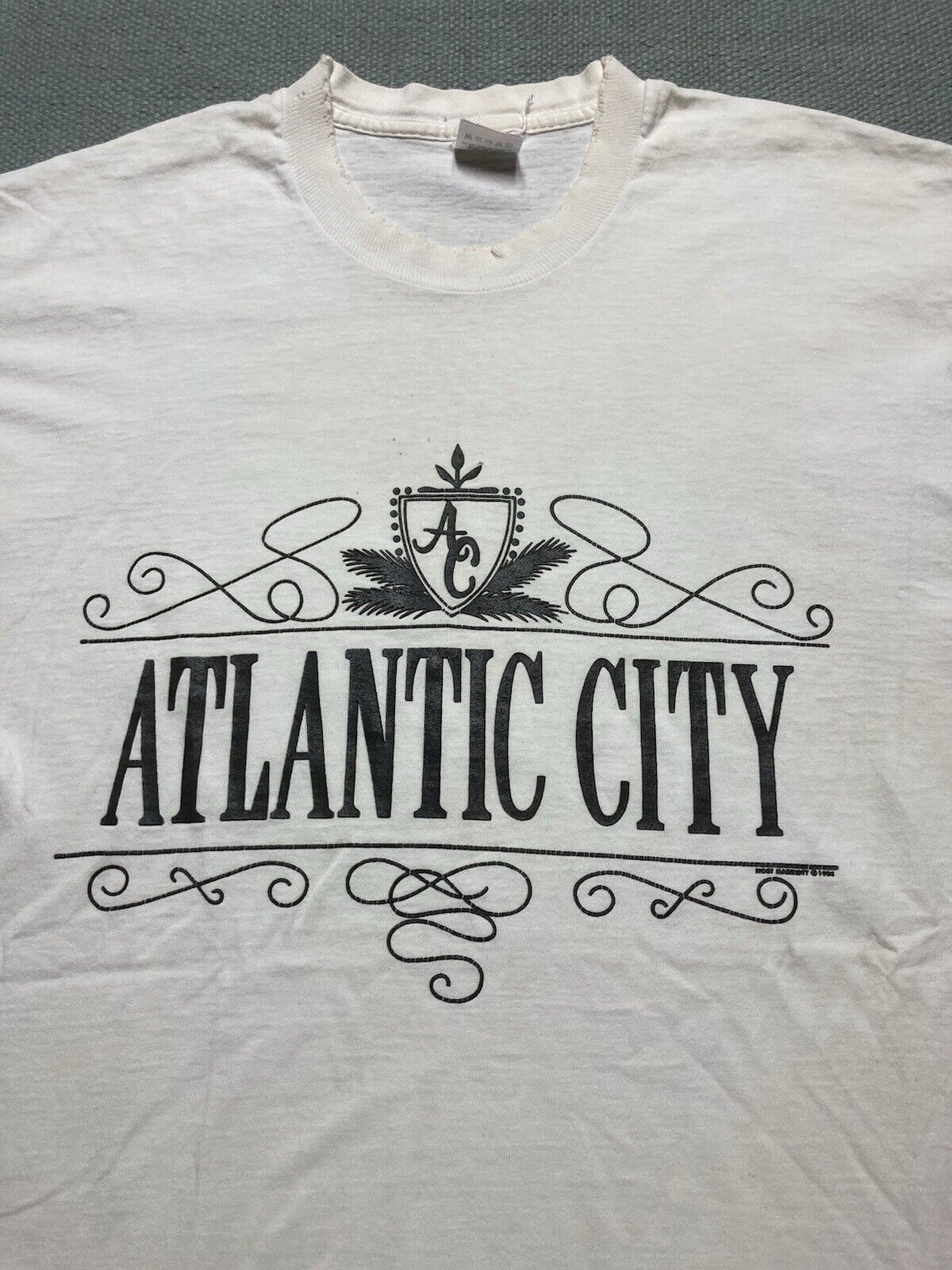 Fruit Of The Loom × Vintage 90s t shirt Atlantic City New Jersey NJ ocean beach cotton L Size US L / EU 52-54 / 3 - 4 Thumbnail