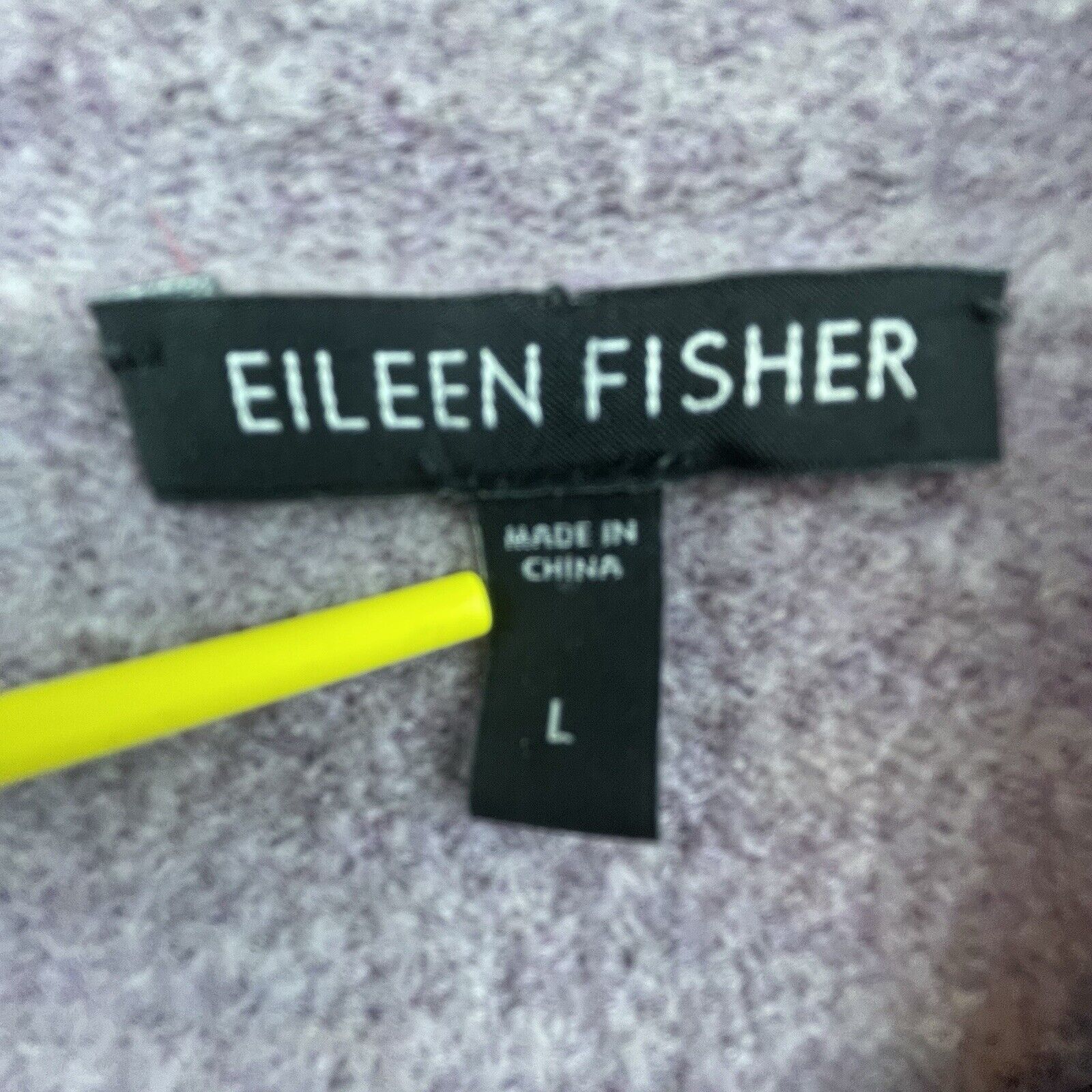 Eileen Fisher Eileen Fisher Sweater Womens L Lavender Open Cardigan Cozy Size L / US 10 / IT 46 - 3 Thumbnail