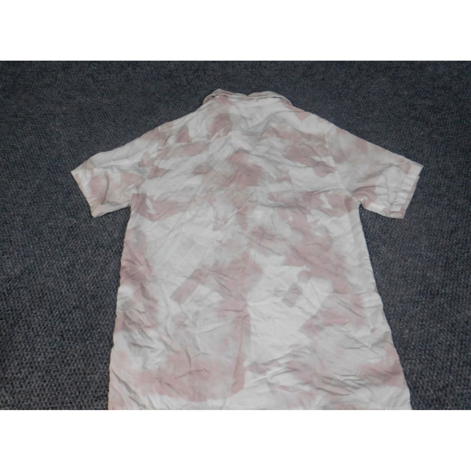 Topman Topman Womens Blouse Button-Up Short Sleeve Pink Medium Regular Fit Casual Collar Down Viscose Button Size M / US 6-8 / IT 42-44 - 7 Thumbnail
