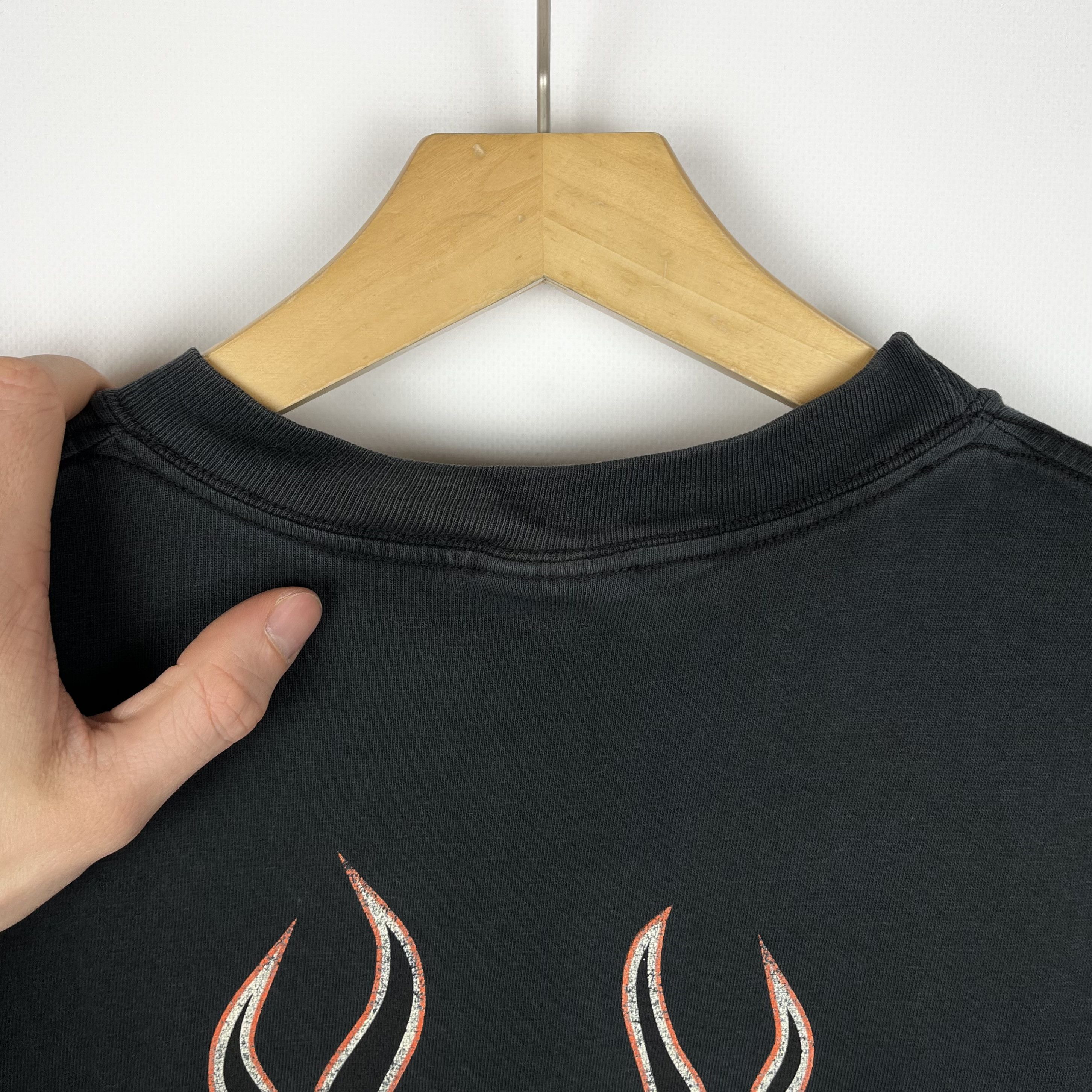 Harley Davidson Vintage Harley Davidson Flame Skull Florida T Shirt 2002 Size US L / EU 52-54 / 3 - 24 Thumbnail