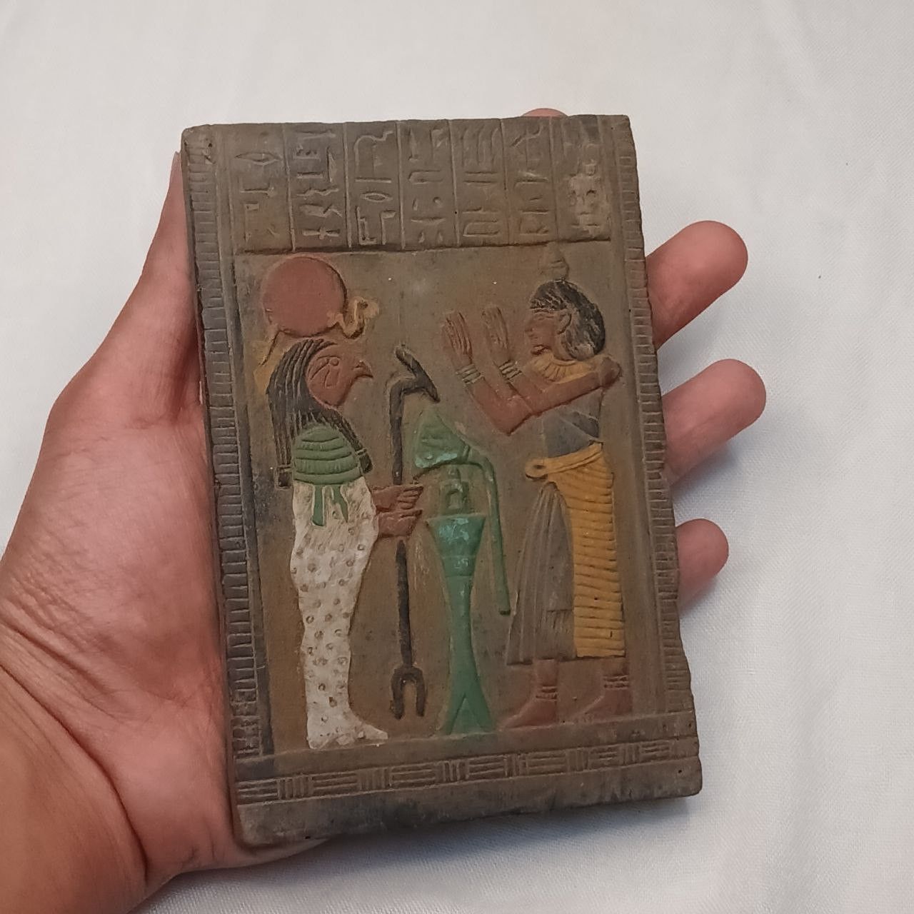 An ancient Egyptian statue unique Pharaonic inscriptions