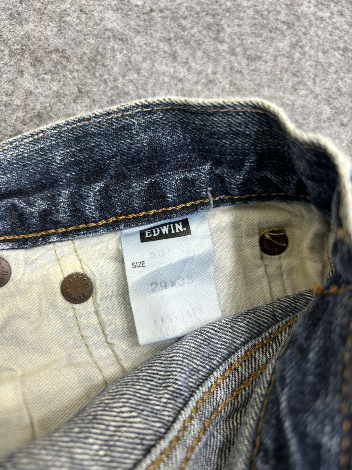 Edwin 💥Vintage Style Denim💥Edwin 505 Selvedge Denim F564 Size US 30 / EU 46 - 18 Thumbnail