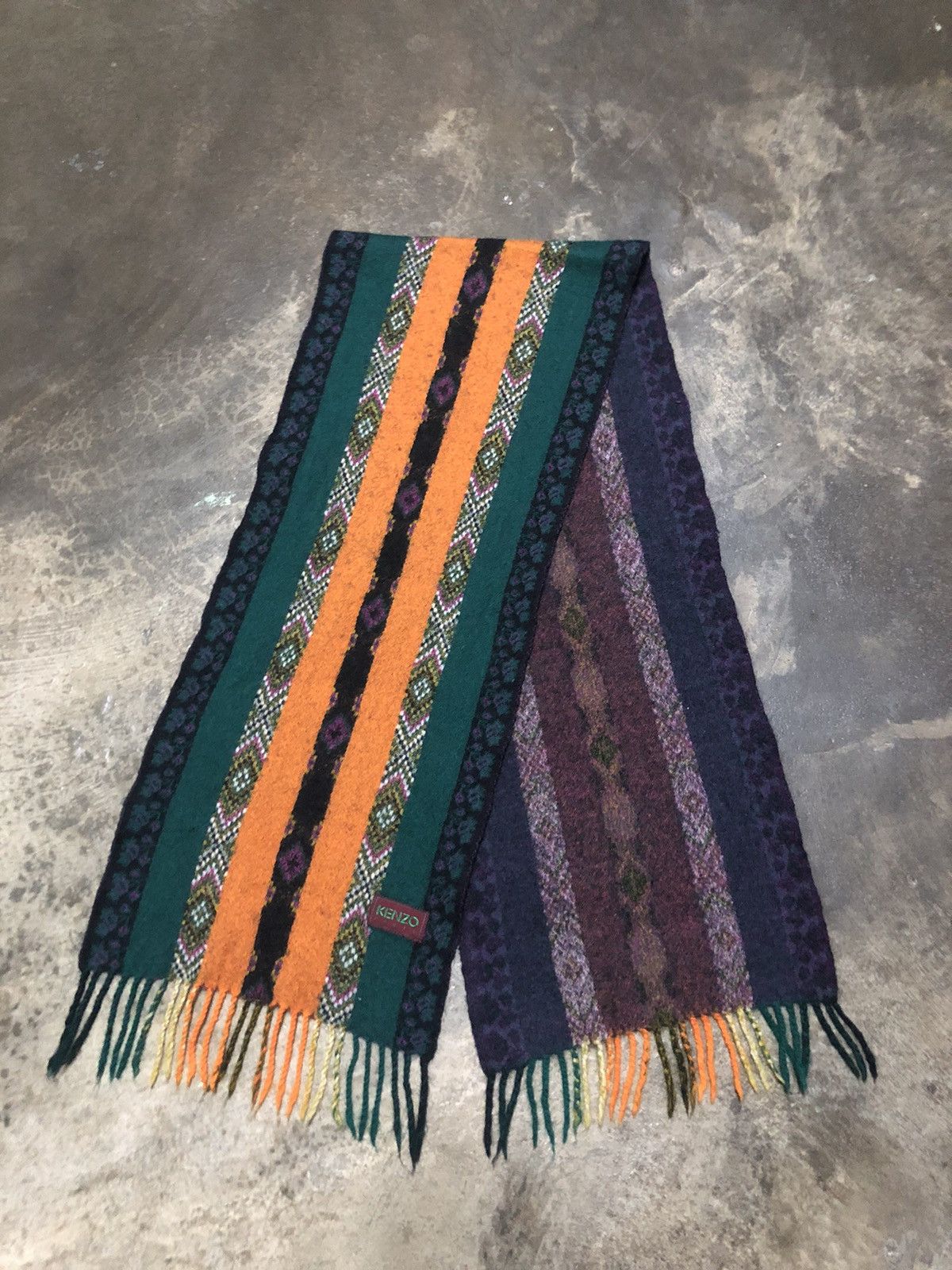 Designer × Kenzo × Native Vintage Kenzo Paris Native Scarf Muffler Size ONE SIZE - 2 Thumbnail