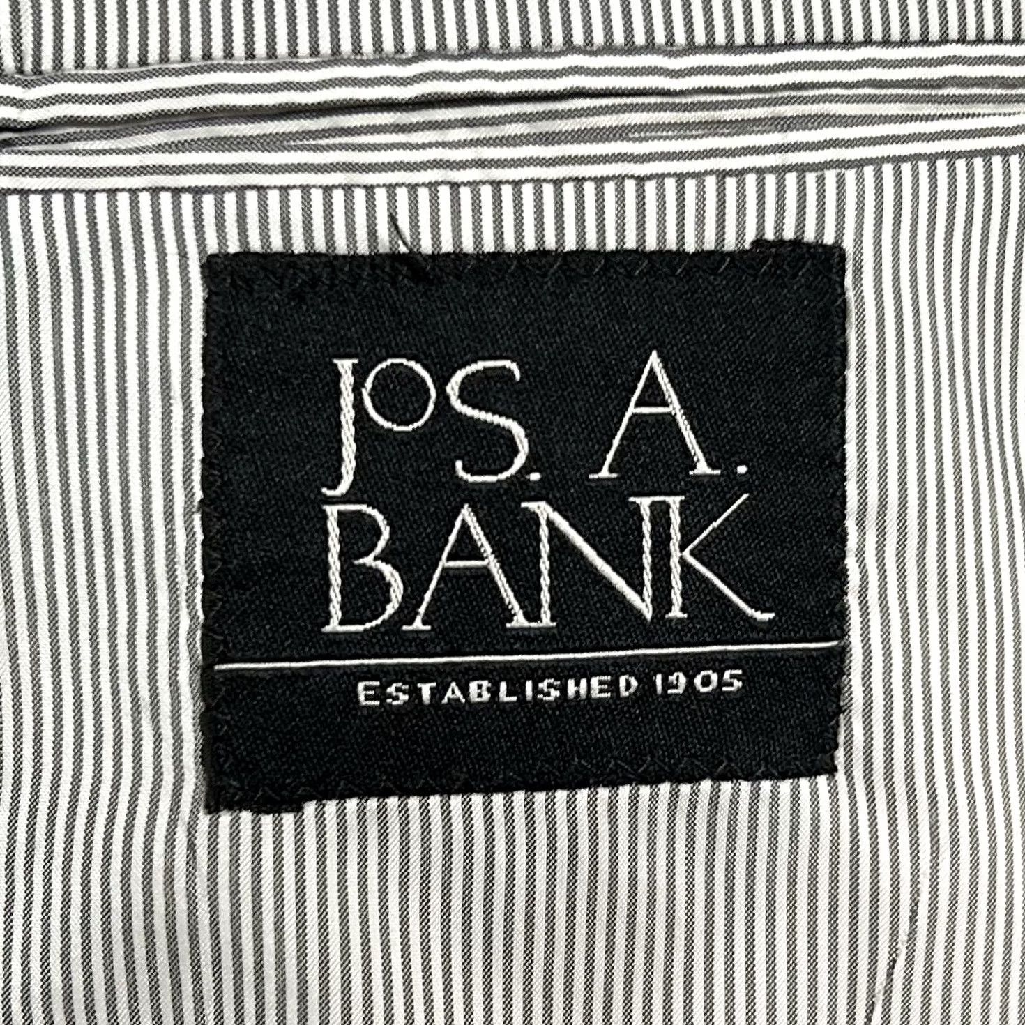 Jos. A. Bank Jos A Bank Sport Coat Gray Cotton Wool 2 Button Double Vented 52R Adult Mens Regular Tailored Fit Jacket Coat Notch Lapel Size US XS / EU 42 / 0 - 3 Thumbnail