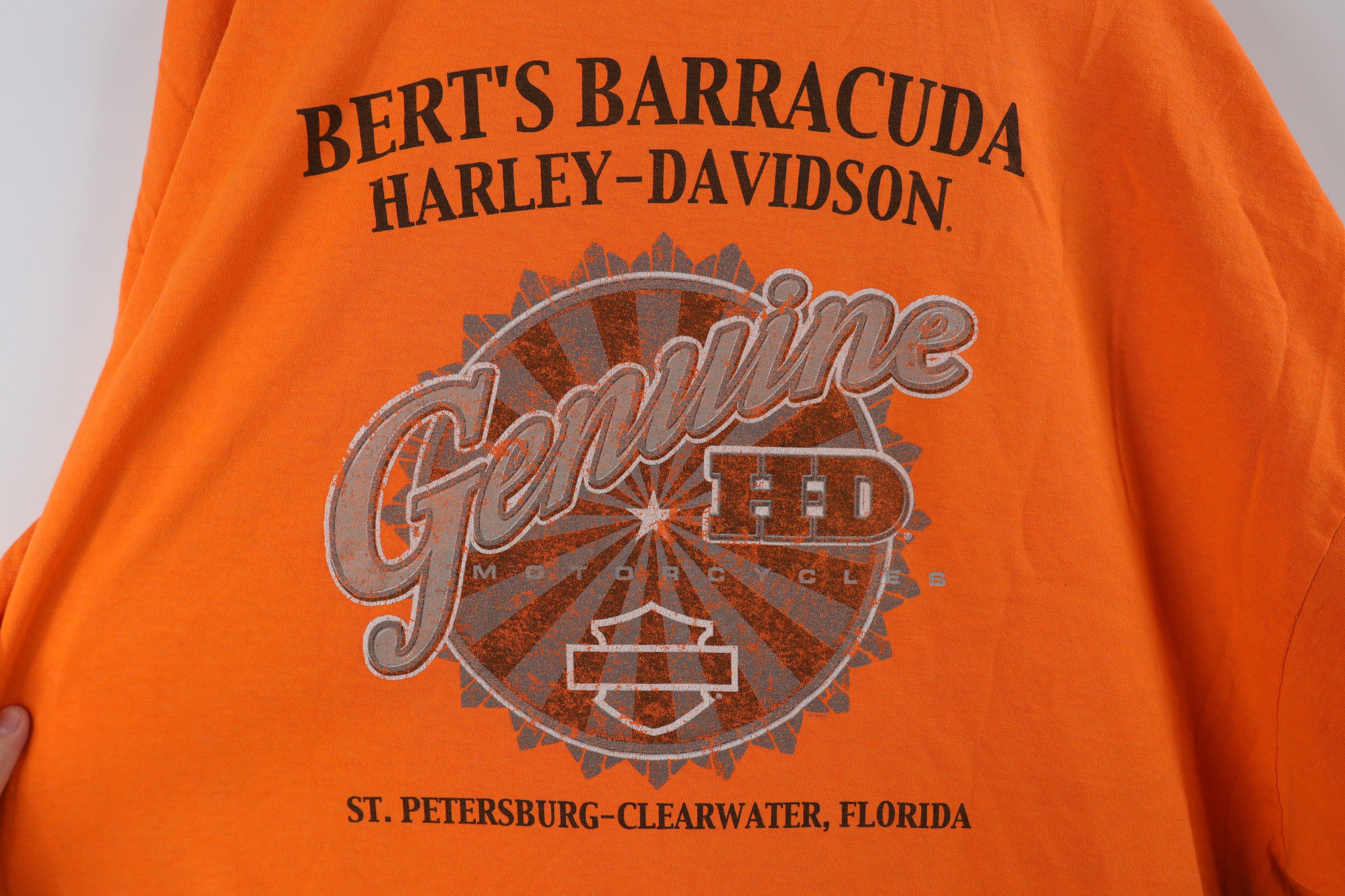 Harley Davidson × Vintage Y2K Harley Davidson Spell Out Pocket Short Sleeve T-Shirt Size US XXL / EU 58 / 5 - 10 Thumbnail