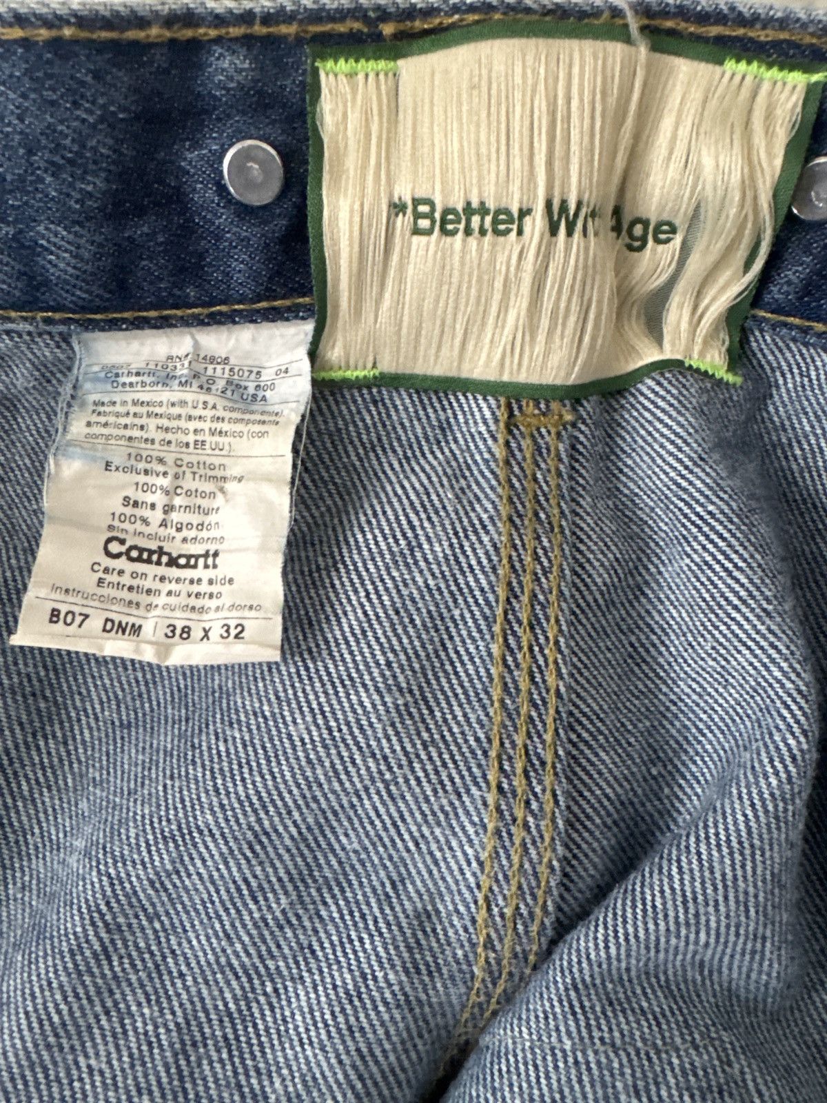 Better With Age Better With Age patch denim Carhartt Jeans Size US 38 / EU 54 - 4 Thumbnail