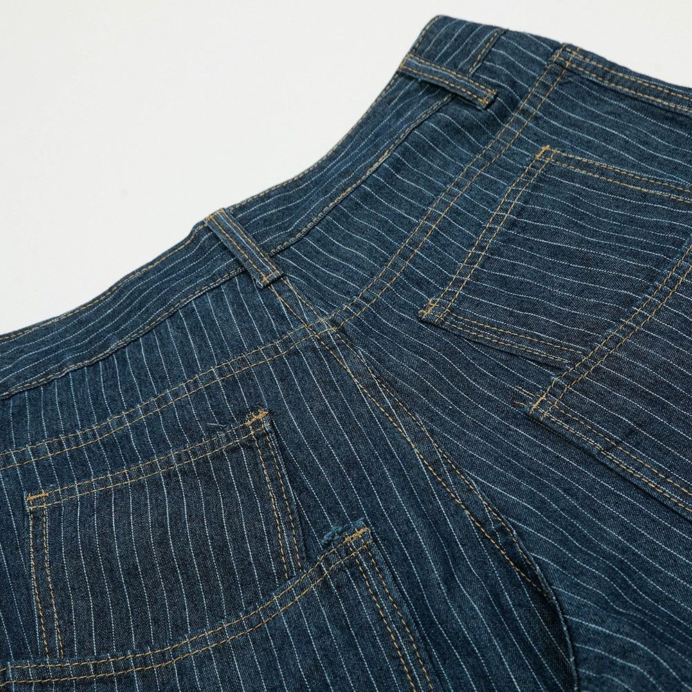 Jean Men's loose street wide-leg striped workwear sickle jeans Size US 32 / EU 48 - 6 Thumbnail