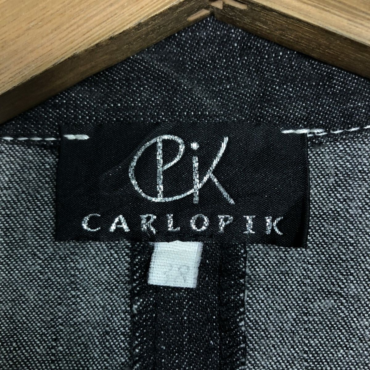 Japanese Brand 🔥VINTAGE CROPPED DENIM BIKER JACKET CARLOPIK ISSEY MIYAKE Size M / US 6-8 / IT 42-44 - 19 Thumbnail