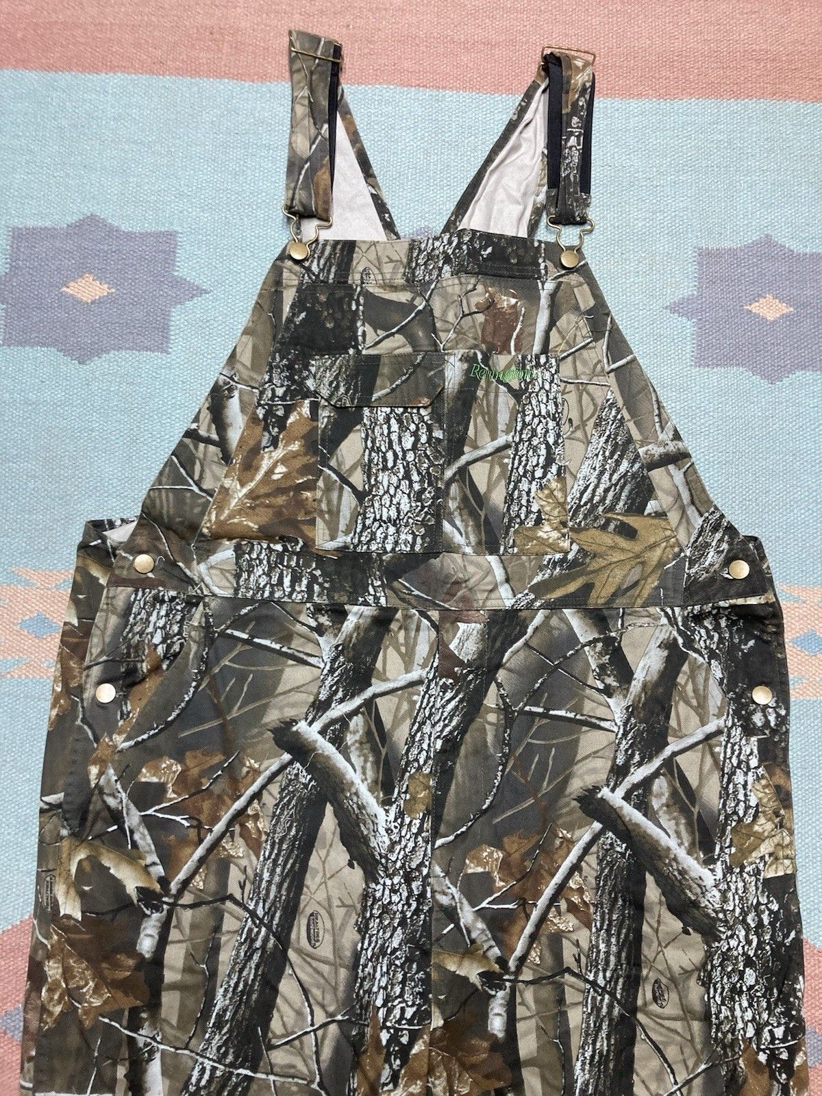 Vintage Remington realtree camo overalls bibs camouflage hunting L Size US 42 / EU 58 - 3 Thumbnail