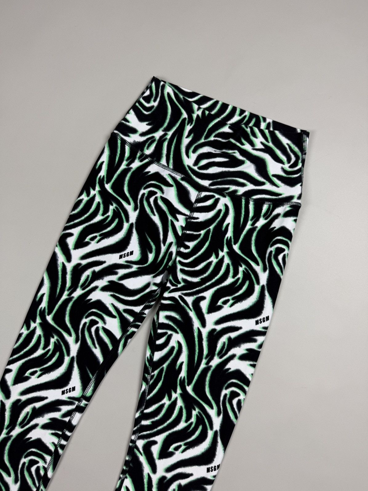 MSGM MSGM Ladies Patterned Leggins Tights Pants Size ~ S Size 28" / US 6 / IT 42 - 4 Thumbnail