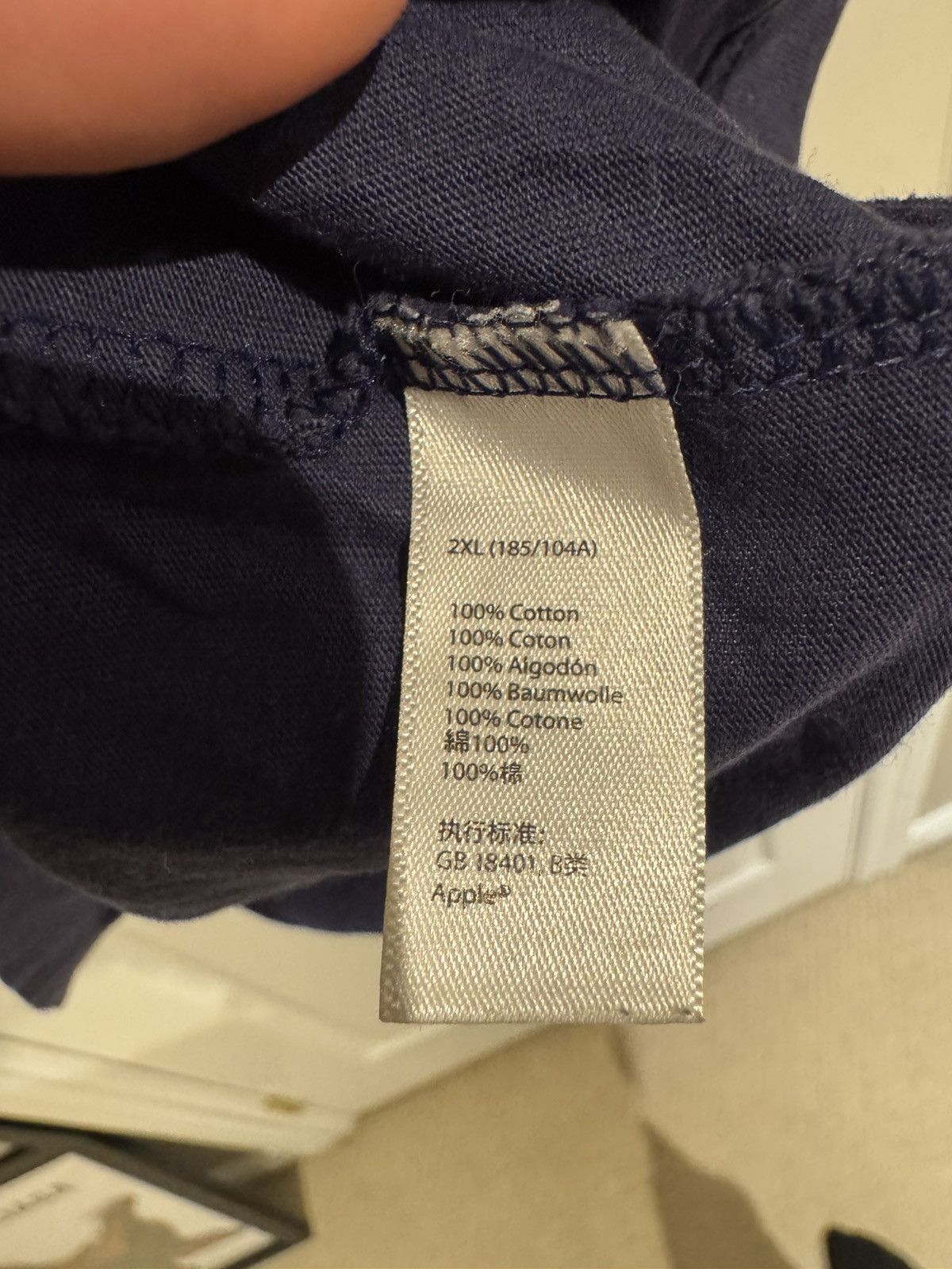 Apple Navy blue apple tee Size US XXL / EU 58 / 5 - 3 Thumbnail