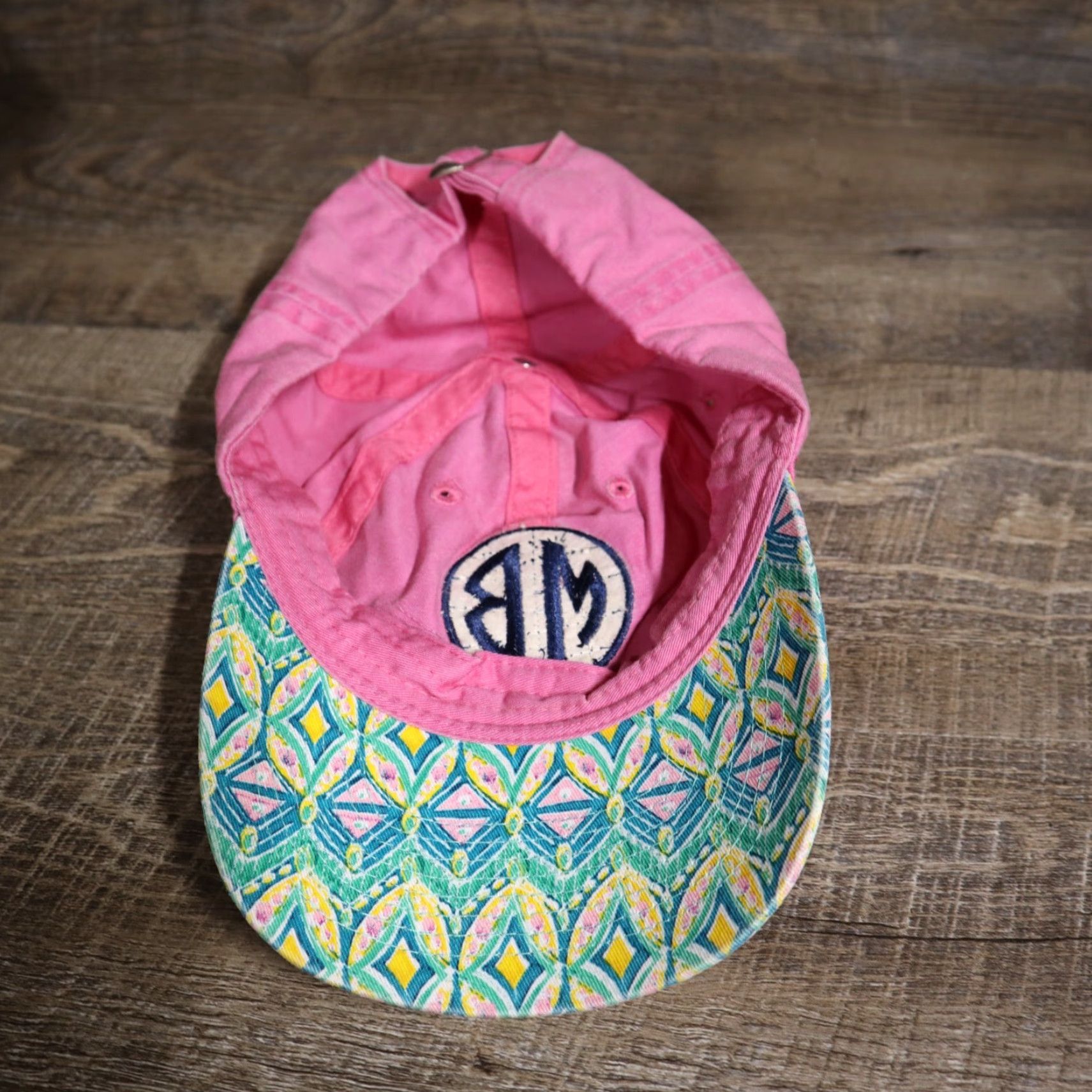Vintage Saltwater Baseball Cap Myrtle Beach South Carolina SC Pink Womens Adjustable Adult One Size Cotton Embroidered Hat Pink 90s Casual Solid Size ONE SIZE - 6 Thumbnail