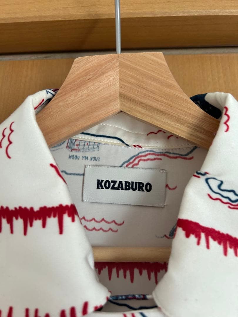 KOZABURO KOZABURO All-Over Print Long Sleeve Shirt White M Size US M / EU 48-50 / 2 - 3 Thumbnail