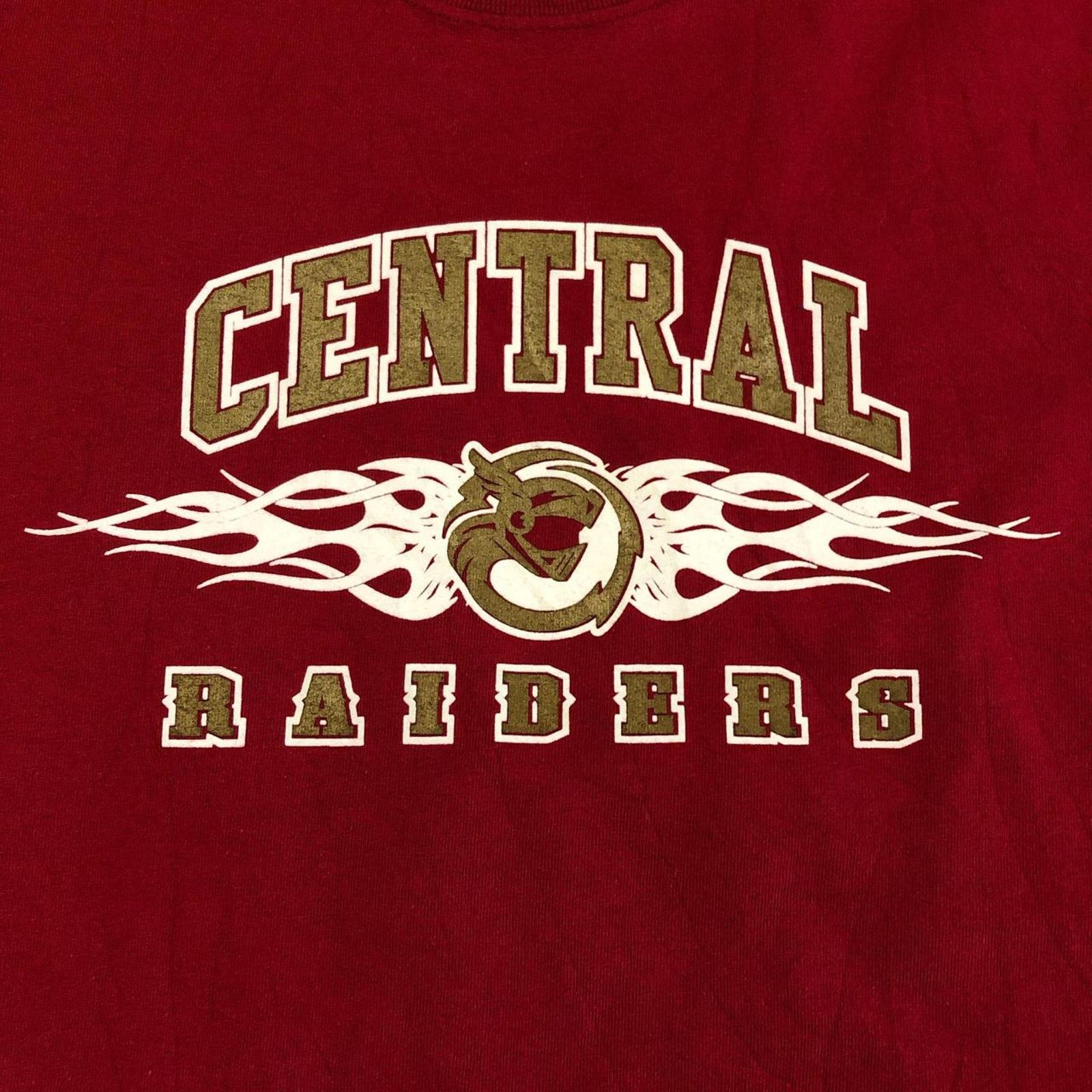 Gildan Men’s Burgundy Central Raiders Graphic Tee Size US M / EU 48-50 / 2 - 3 Thumbnail