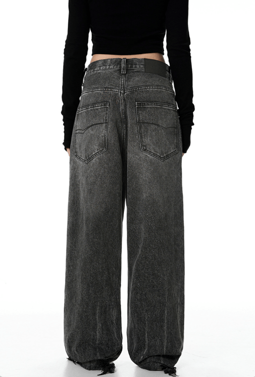 Japanese Brand × Jean American straight trendy washed loose wide-leg vintage jeans Size US 32 / EU 48 - 5 Thumbnail