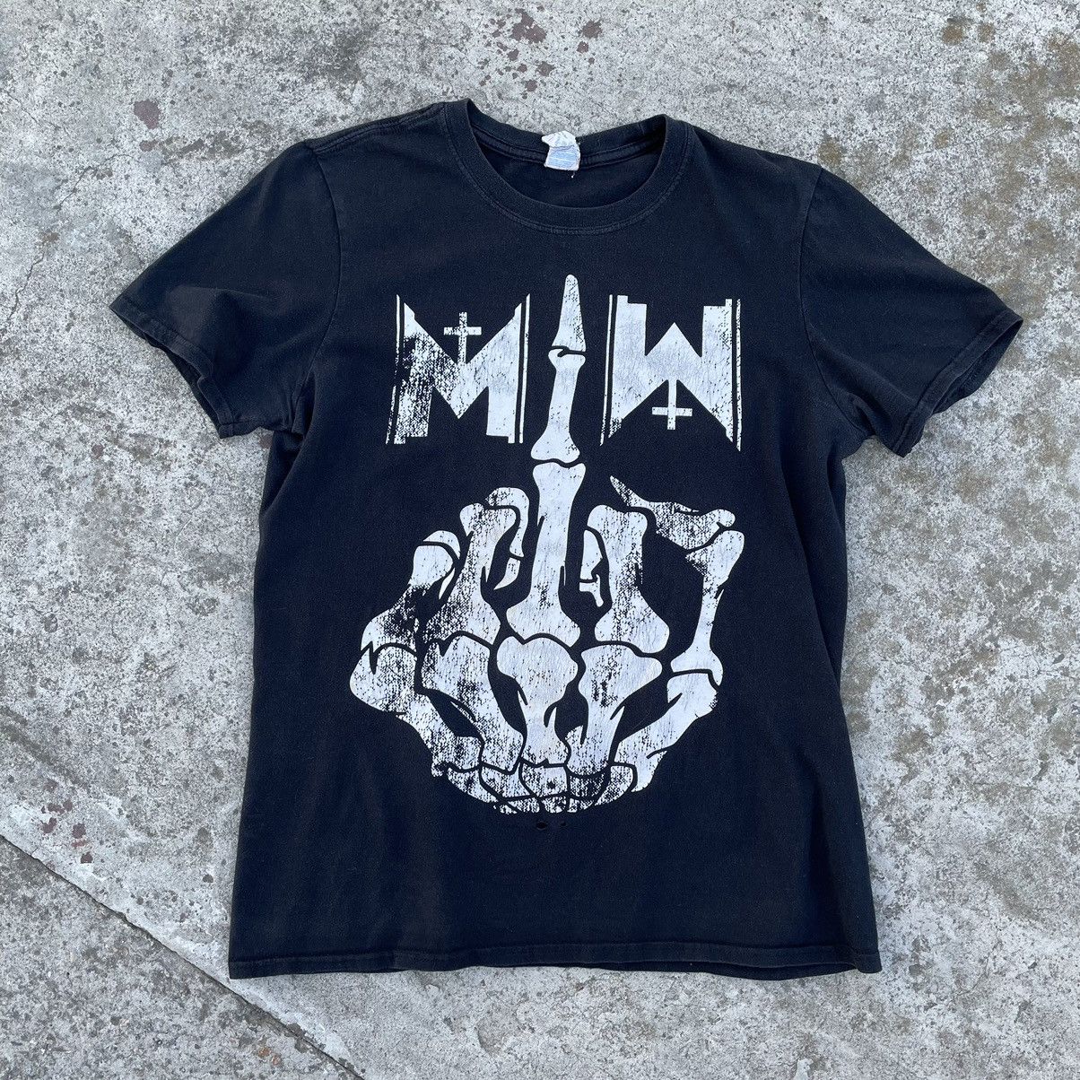 Band Tees × Vintage Vintage T-shirts Motionless in White Miw Logo Rock Y2K 90s Size M / US 6-8 / IT 42-44 - 2 Thumbnail