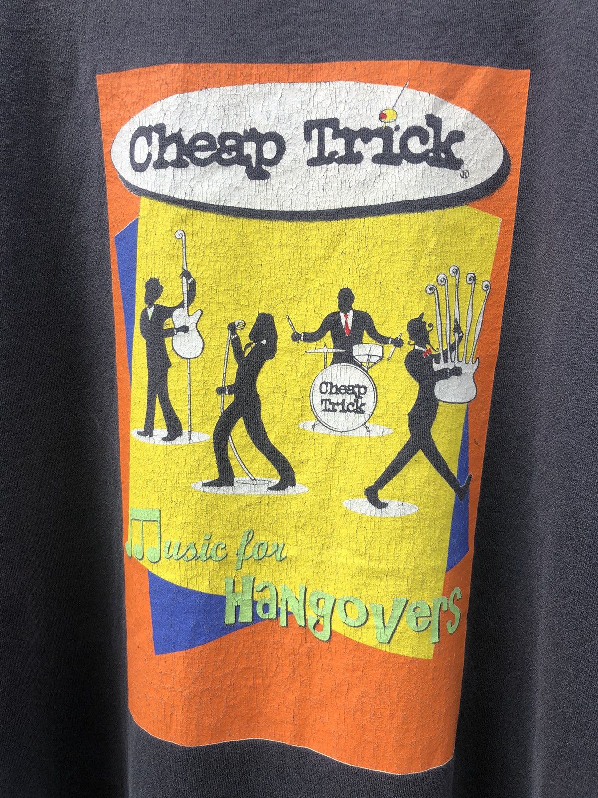 Band Tees Vintage 90s Cheap Trick "Music For Hangovers" Tshirt Size US L / EU 52-54 / 3 - 4 Thumbnail