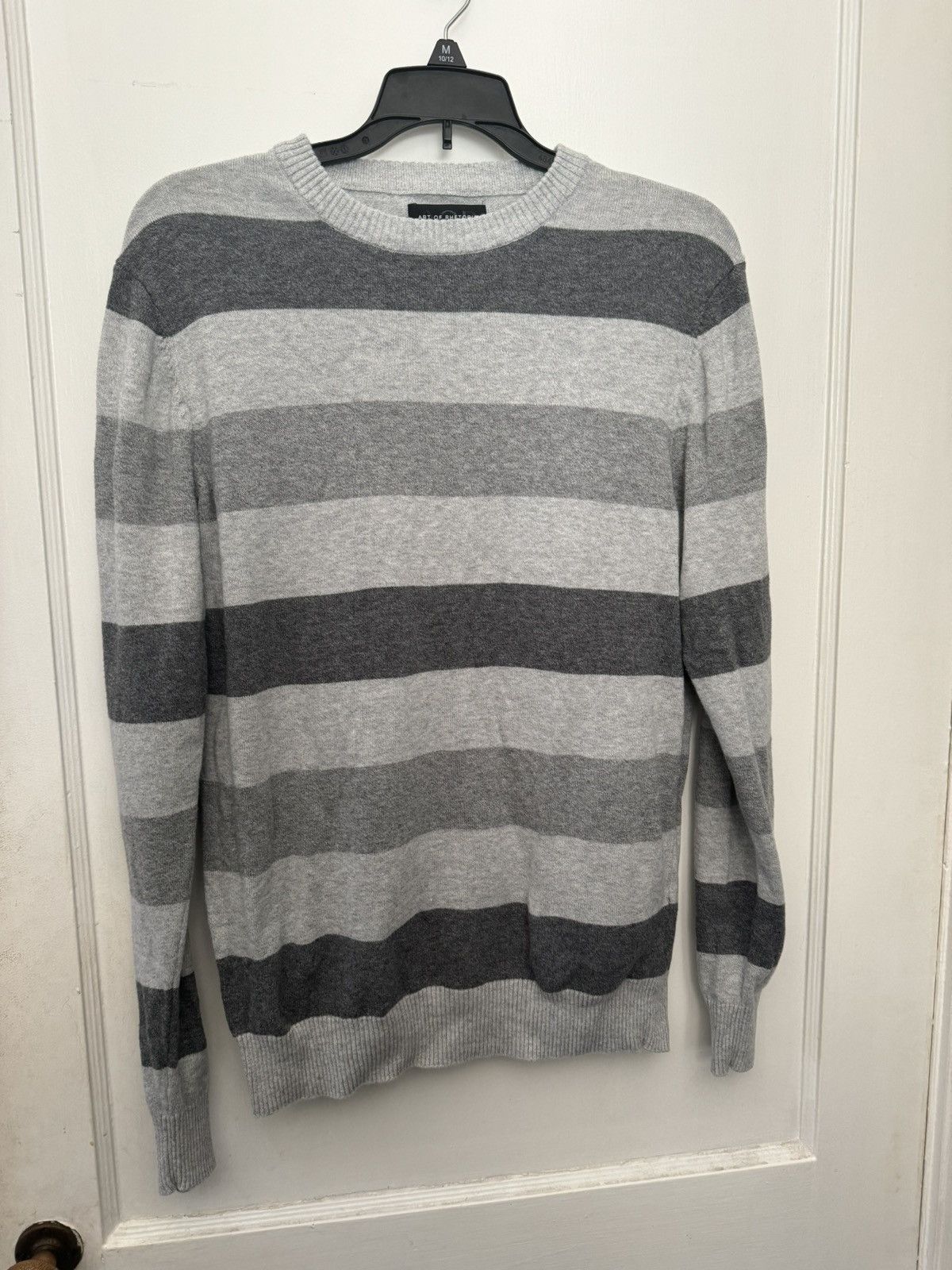 Vintage Grey Striped Sweater (medium) Size US M / EU 48-50 / 2 - 1 Thumbnail