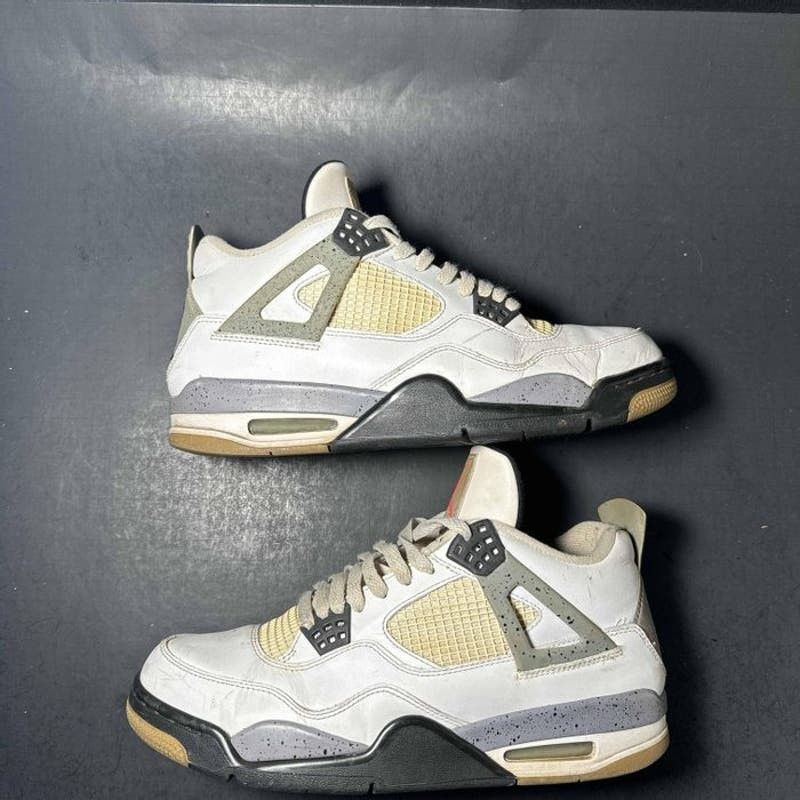 image of Air Jordan 4 Retro 'white Cement' 2012 Men's Sneakers - 10