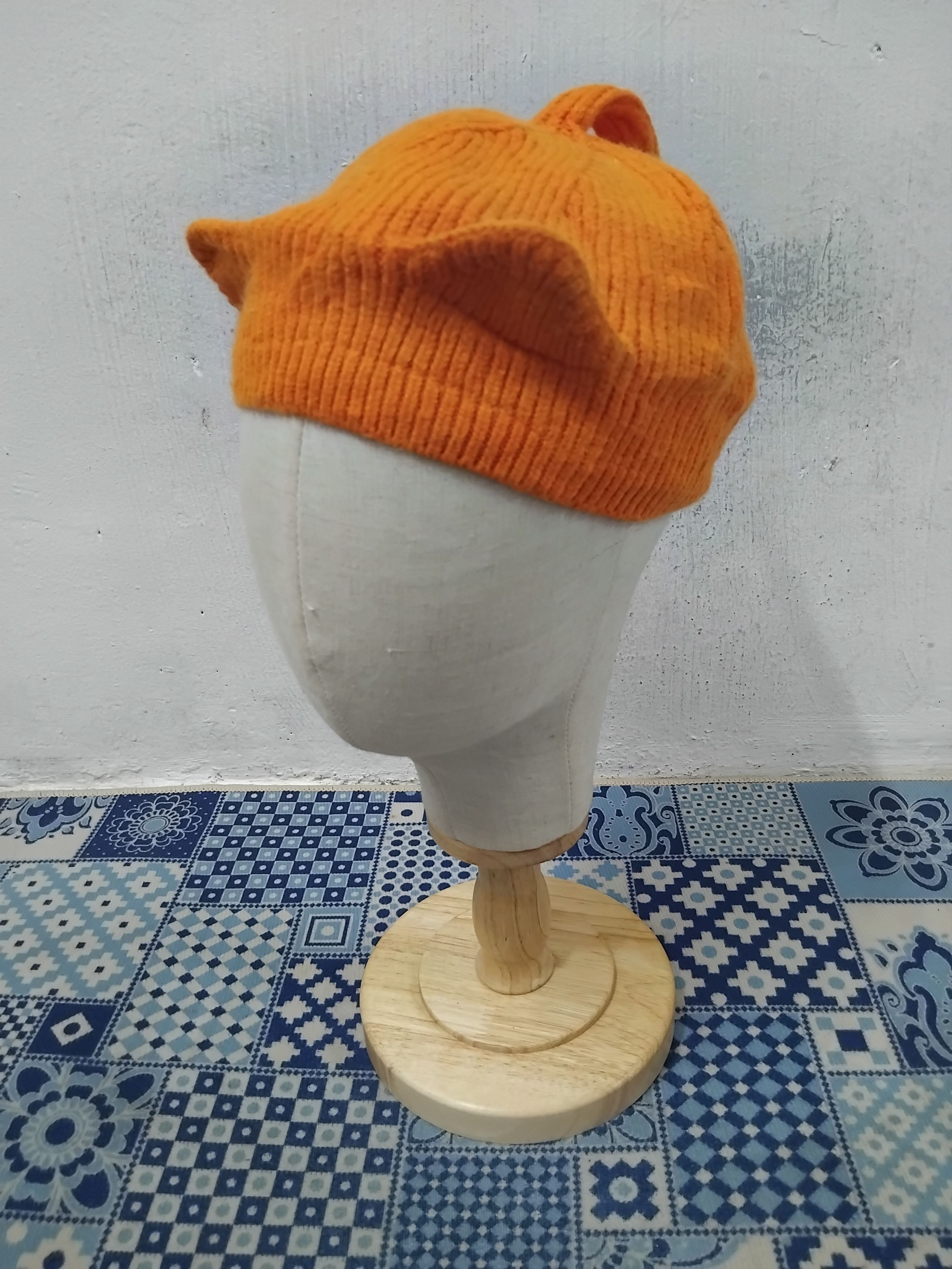Other 💥Orange colour harajuku Japanese style hat Size ONE SIZE - 1 Thumbnail