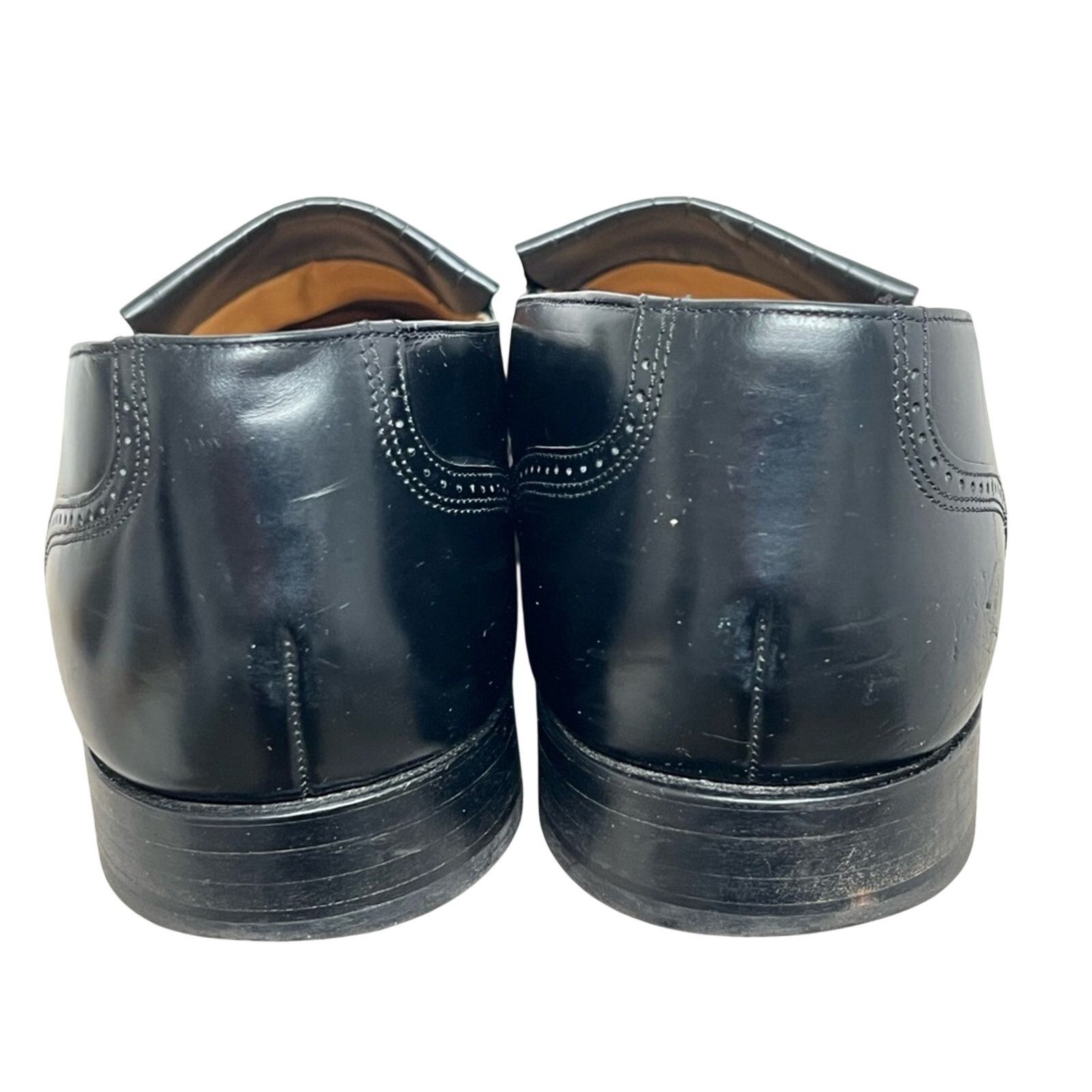 Stafford STAFFORD EXECUTIVE Comfort Plus Black Leather Wingtip Shoes Size US 11.5 / EU 44-45 - 8 Thumbnail