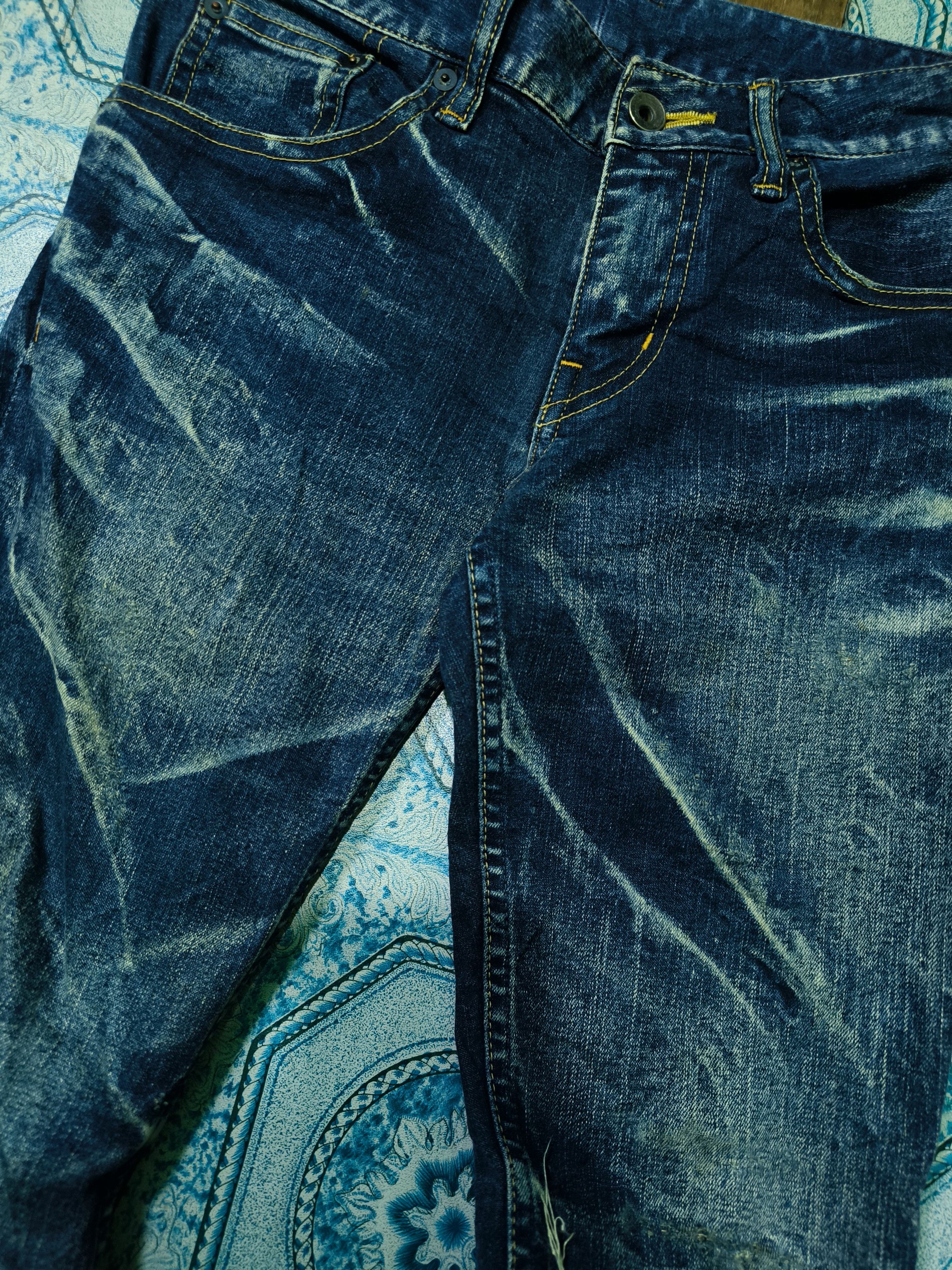 Le Grande Bleu (L.G.B.) L.G.B Mudwas Distressed Denim Size US 29 - 7 Thumbnail