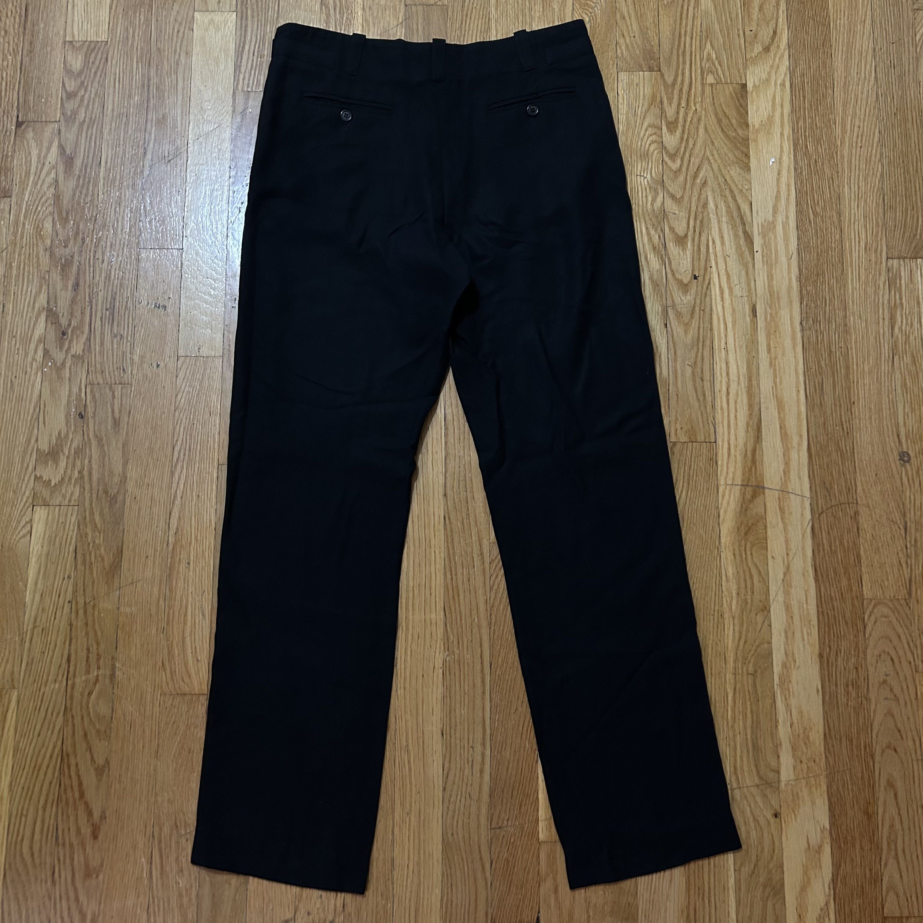 Ann Demeulemeester Ann Demeulemeester Black Wool Belted Dress Pants Size US 32 / EU 48 - 3 Thumbnail