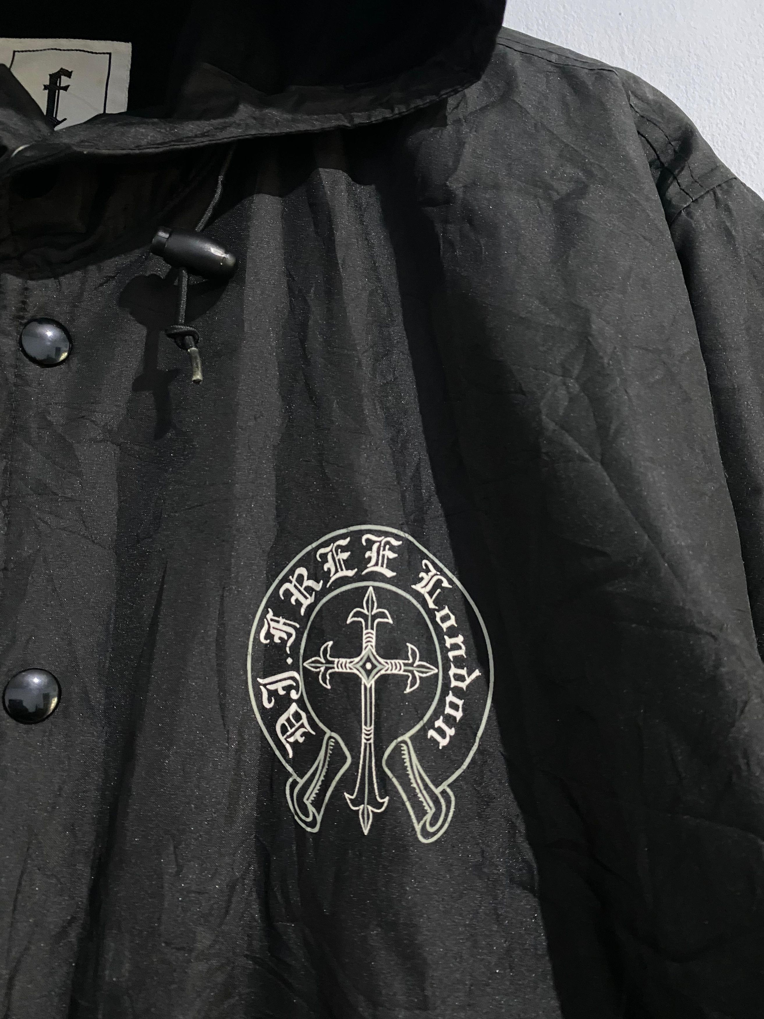 Japanese Brand Vintage DJ FREE Cross Logo Like Chrome Hearts Design Jacket Size US M / EU 48-50 / 2 - 2 Thumbnail