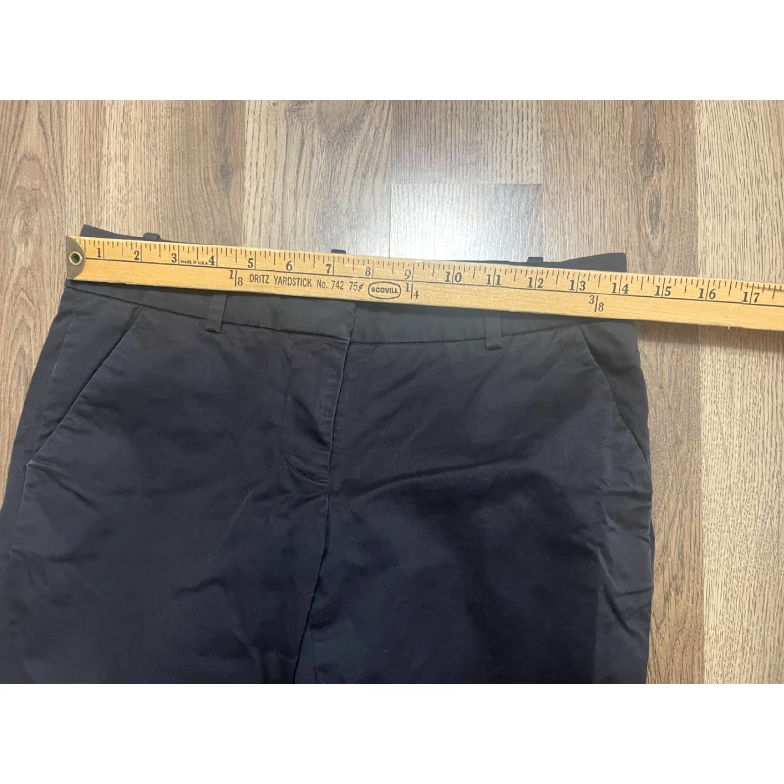 J.Crew J.Crew Pants Women's 00 Black Cafe Capri Dark Wash Straight Capris Casual Fall Spring Summer 00 Womens Pants Regular Straight Inseam 26 in Size 24" / US 00 / IT 34 - 6 Thumbnail