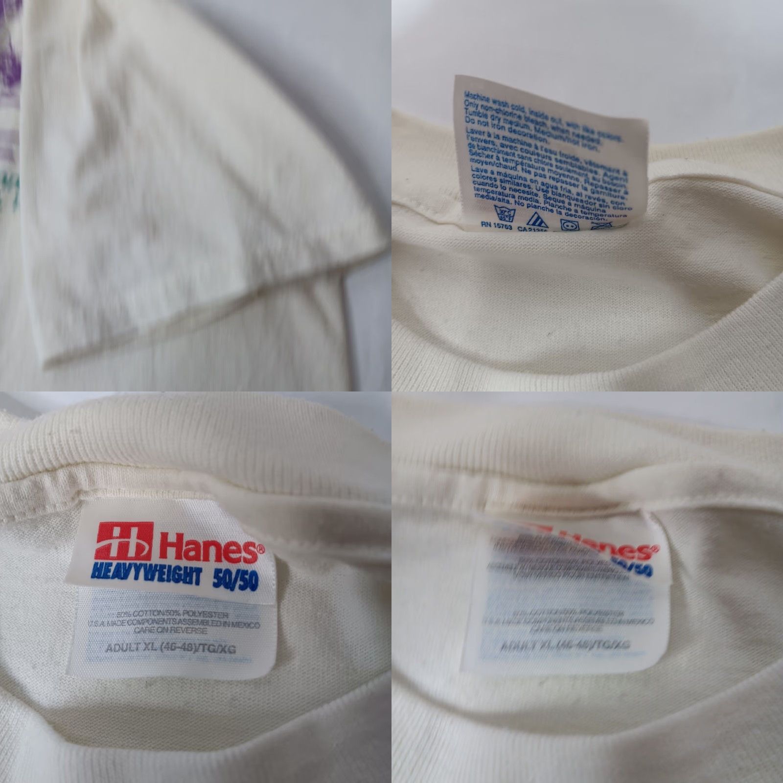 Hanes VINTAGE Hanes Heavyweight T-Shirt Road Cycling Shenandoah Valley Bike Festival 1999 White XL Men Graphic Print Shirt Mens Size US XL / EU 56 / 4 - 8 Thumbnail