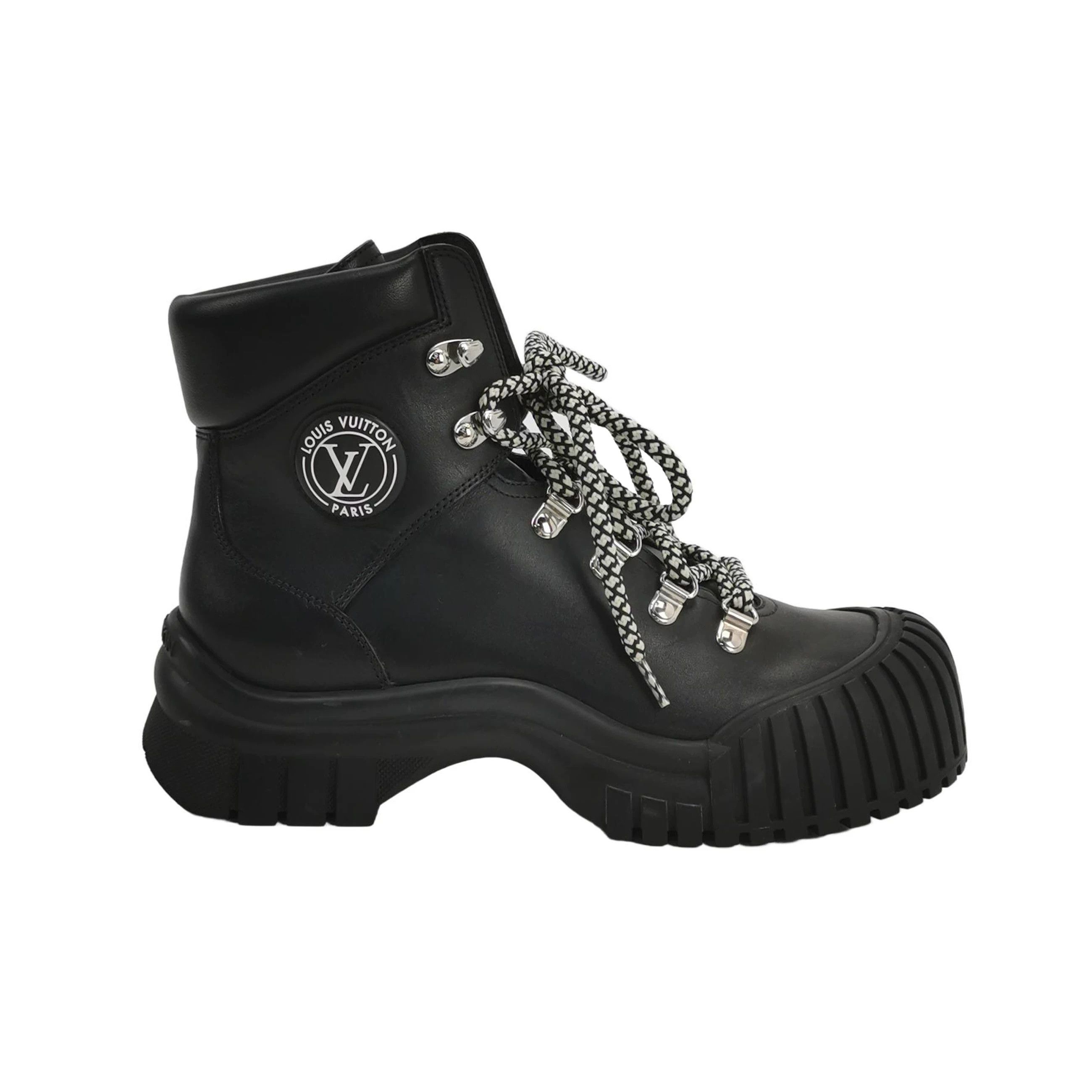 Louis Vuitton Louis Vuitton Logo Lace-Up Short Boots Size US 6 / IT 36 - 1 Thumbnail