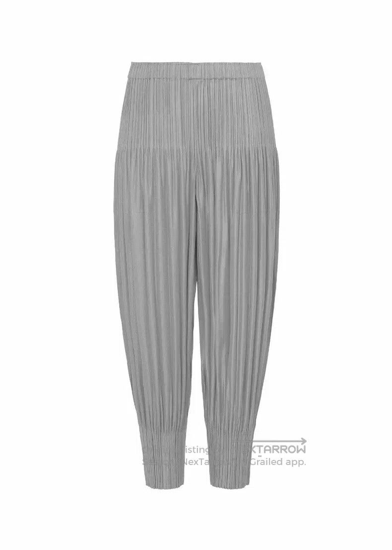 Issey Miyake Issey Miyake Light Gray Pleated Puff Pants Size 25" / US 0 / IT 36 - 7 Thumbnail