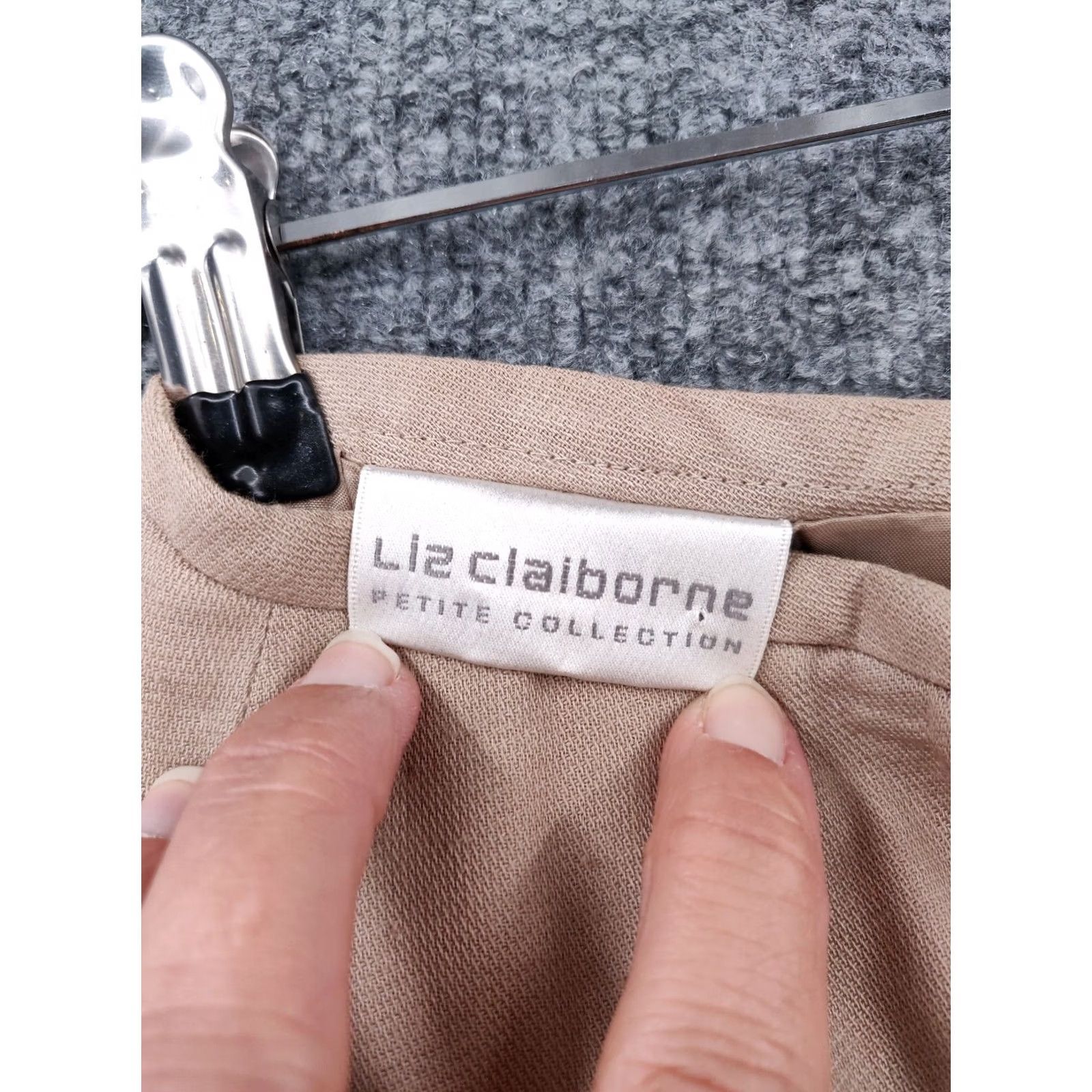 Liz Claiborne Liz Claiborne Skirt Womens 2P A-Line Knee Length Brown Zipper Lined Pockets Slit Venture Size 26" / US 2 / IT 38 - 3 Thumbnail