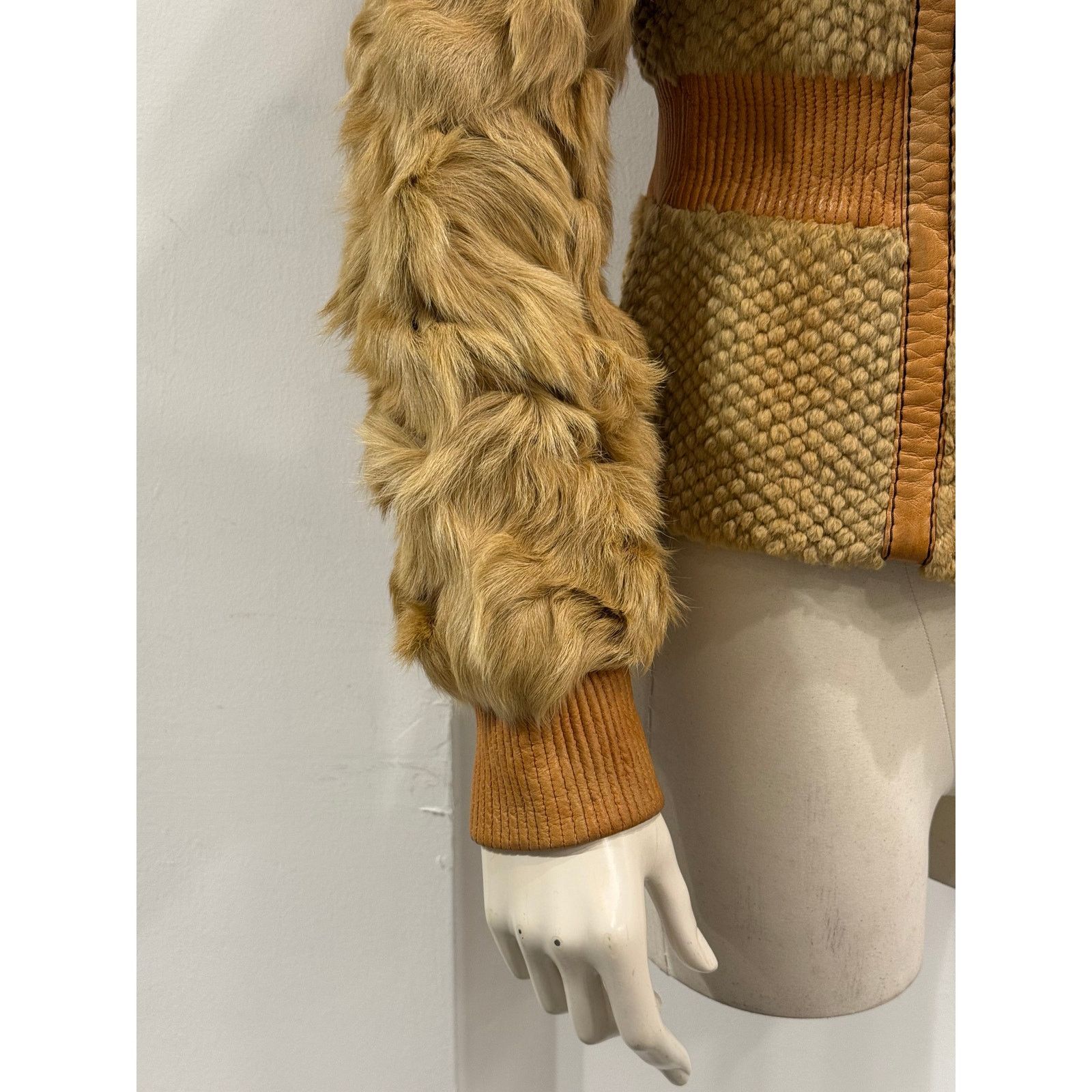 Roberto Cavalli F/W2008 Cavalli rabbit fur hybrid soldier jacket Size M / US 6-8 / IT 42-44 - 6 Thumbnail