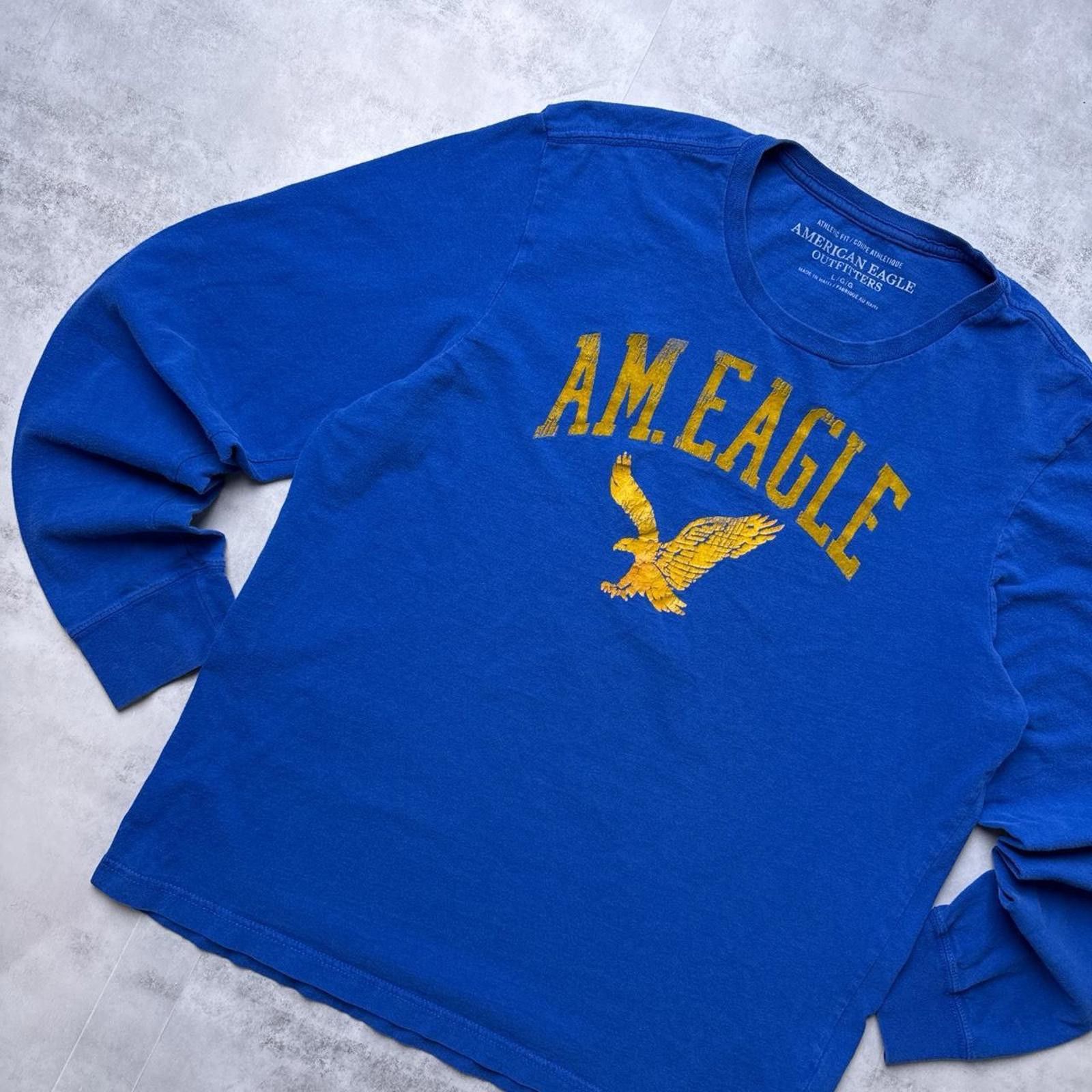 American Eagle Outfitters Y2K American Eagle 00s Long sleeve logo t shirt Size US L / EU 52-54 / 3 - 4 Thumbnail