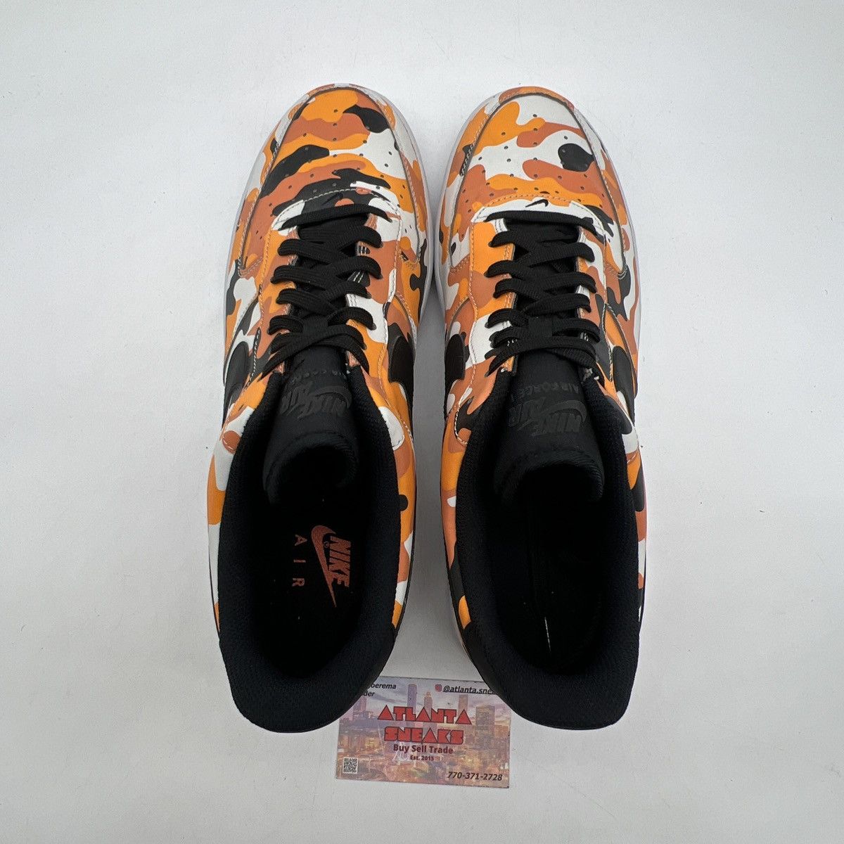 Nike Air force 1 07 orange camo Size US 12 / EU 45 - 6 Thumbnail
