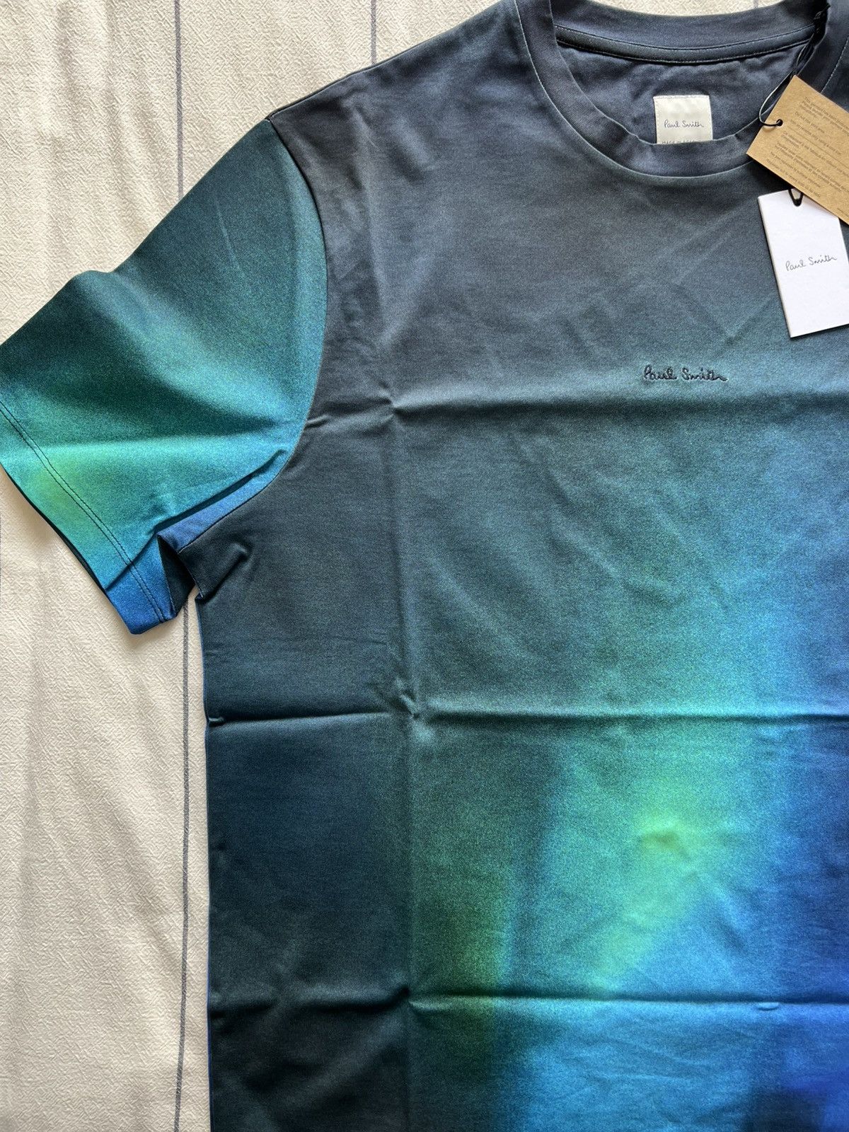 Paul Smith Paul Smith Blue Torch Light Cotton T-Shirt Size US L / EU 52-54 / 3 - 5 Thumbnail