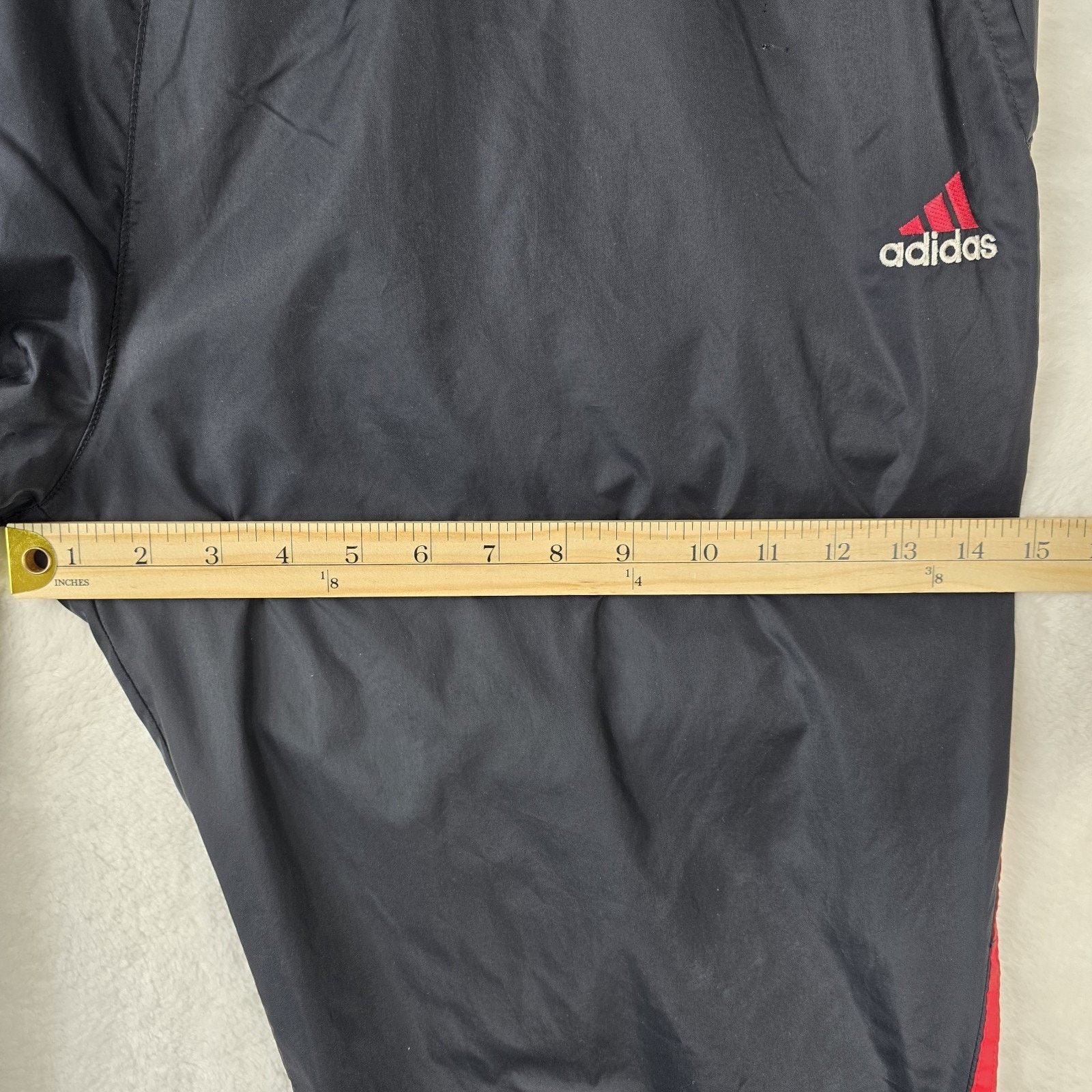 Adidas Vintage Adidas Pants Large Black Red Track Windbreaker Size US 36 / EU 52 - 16 Thumbnail