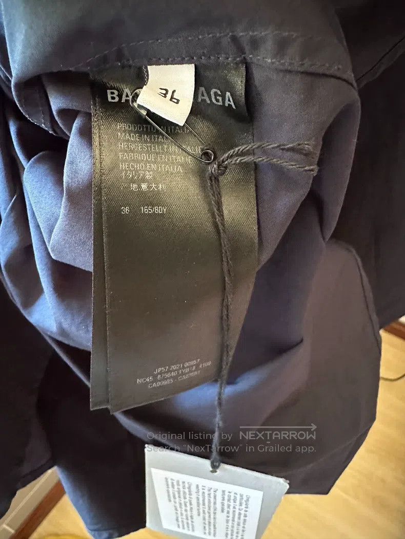 Balenciaga Balenciaga Embroidered Wheat Logo Long Sleeve Shirt Jacket Size XS / US 0-2 / IT 36-38 - 8 Thumbnail