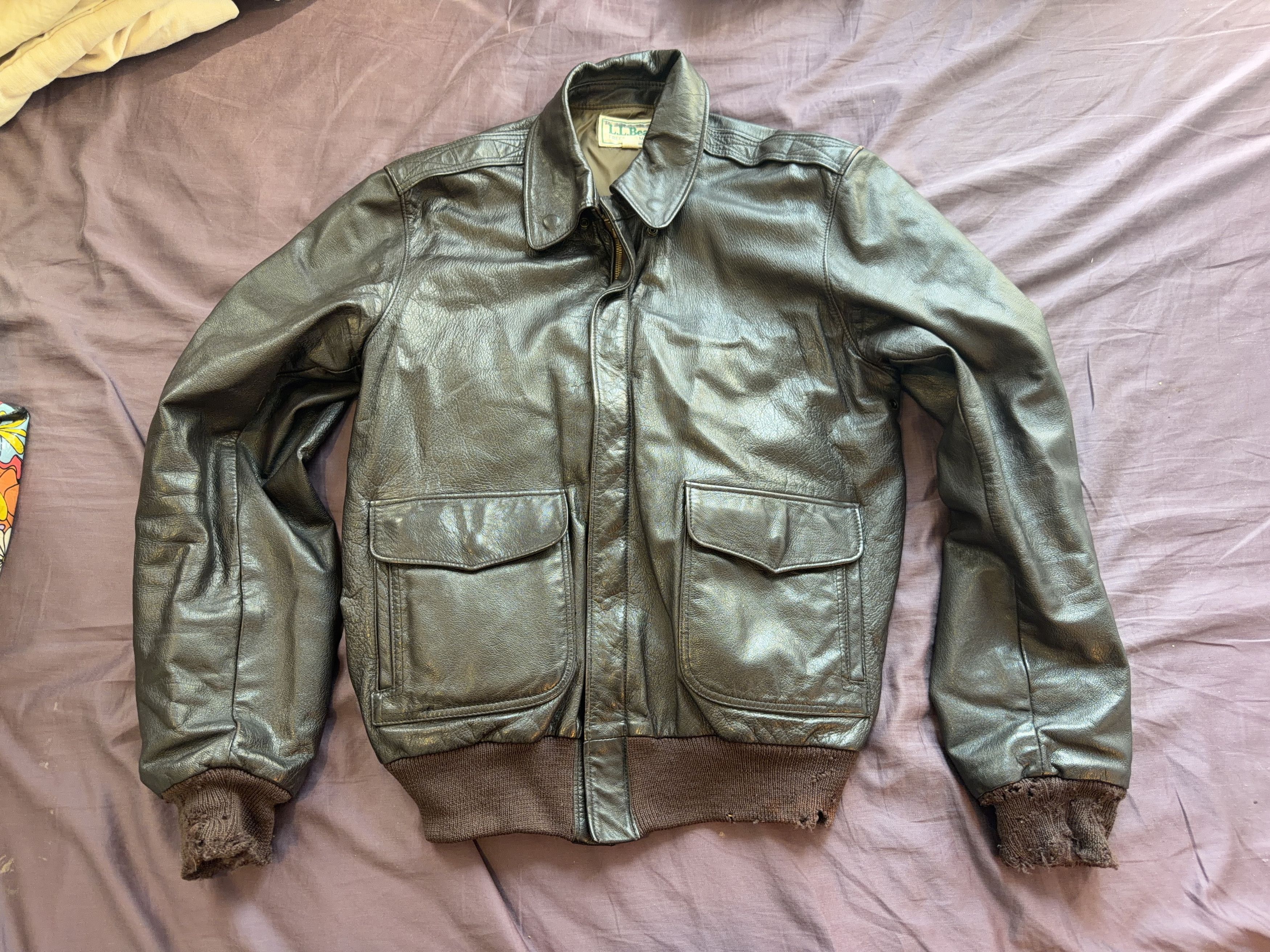L.L. Bean L.L. Bean Leather Jacket Size US M / EU 48-50 / 2 - 1 Thumbnail