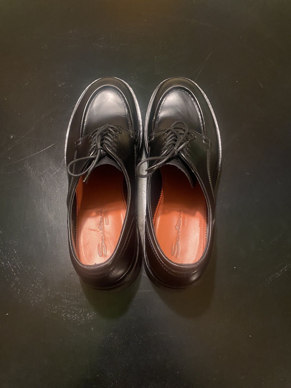 Santoni Santoni Round-Toe Lace Up Derby Shoes Size US 11 / EU 44 - 2 Thumbnail