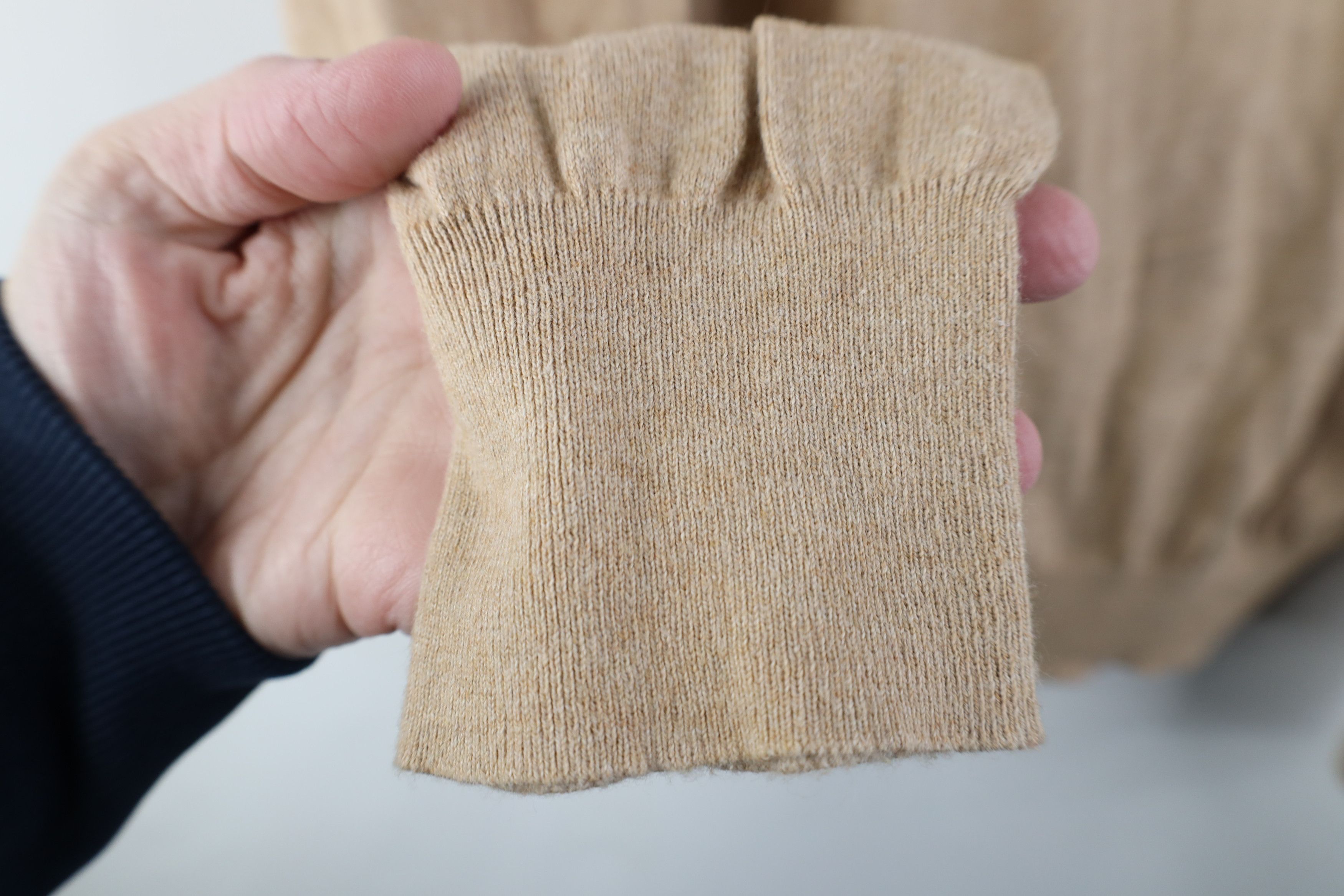 Ralph Lauren Vintage 90s Ralph Lauren Pima Cotton Knit Sweater Beige Size US M / EU 48-50 / 2 - 7 Thumbnail